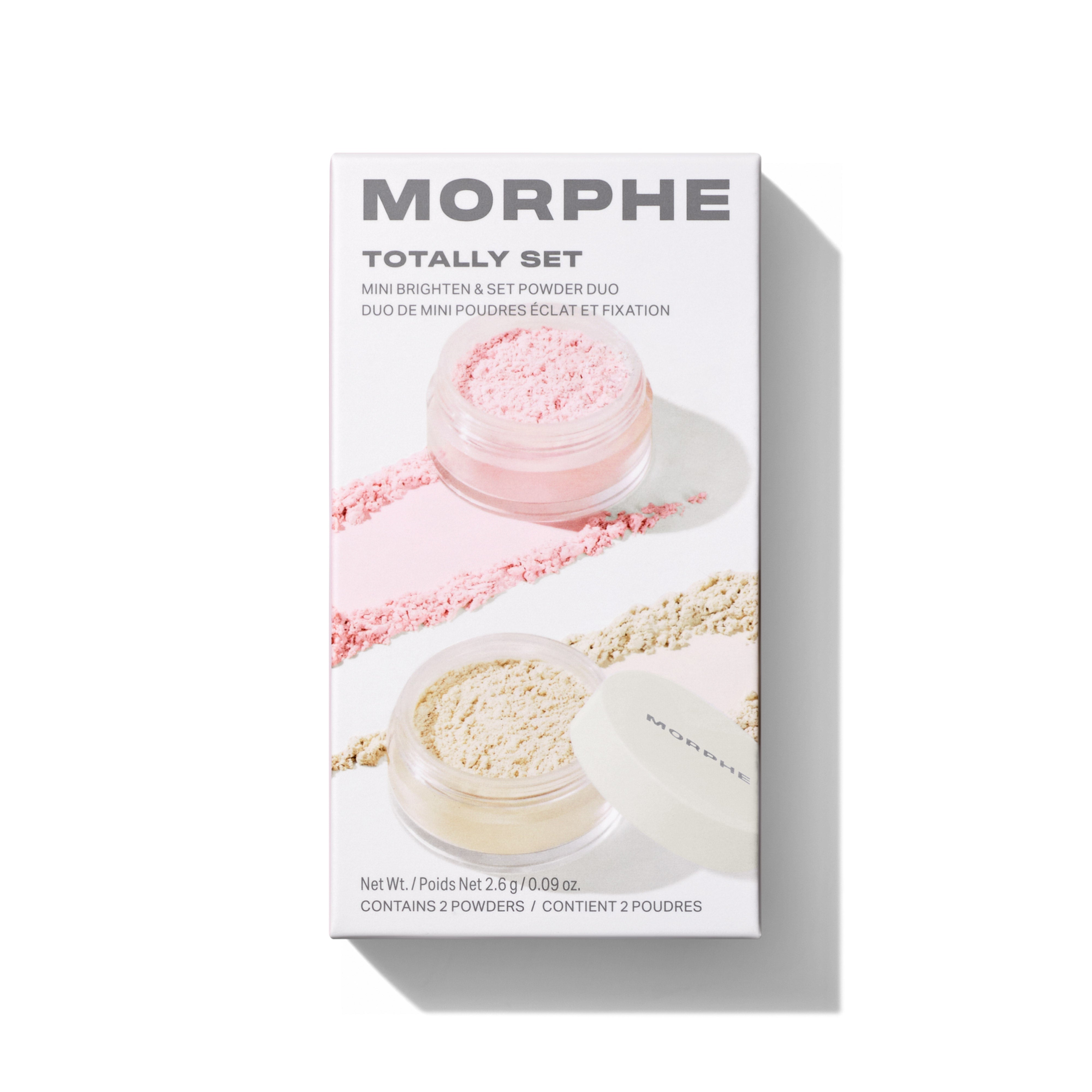 Morphe Prep & Set Totally Set Mini Brighten & Set Powder Duo poudre libre mini