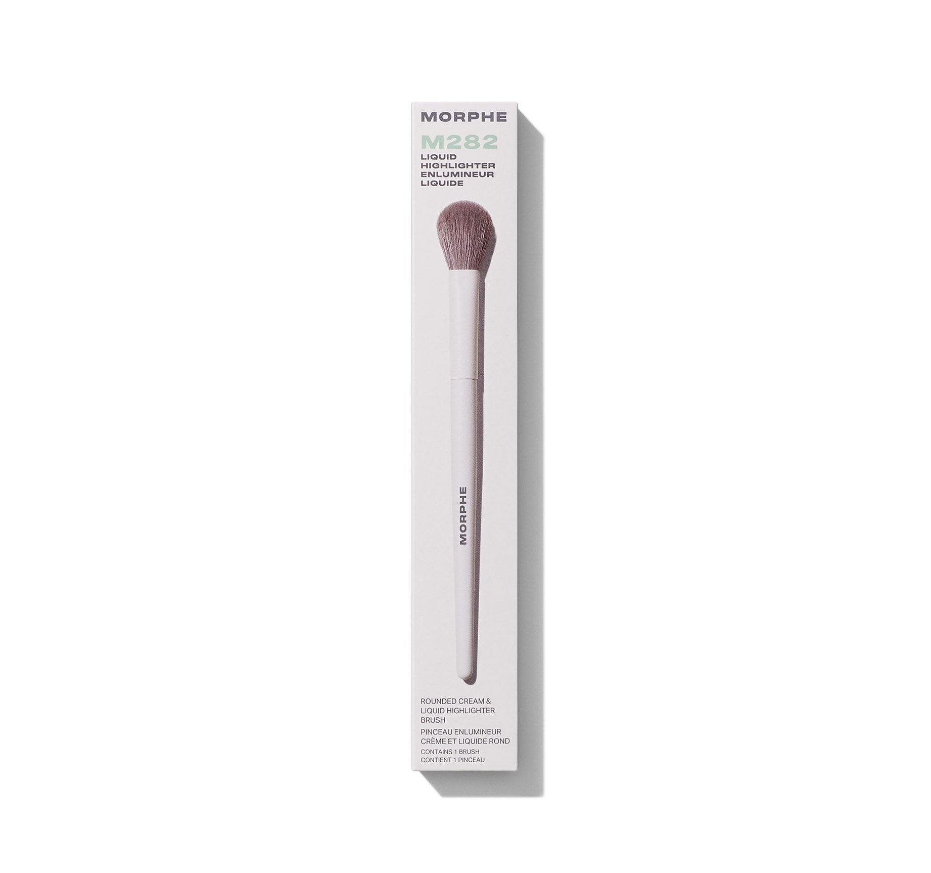 Morphe Face Brushes M282 Rounded Cream & Liquid Highlight Brush pinceau illuminateur, textures crème et liquide