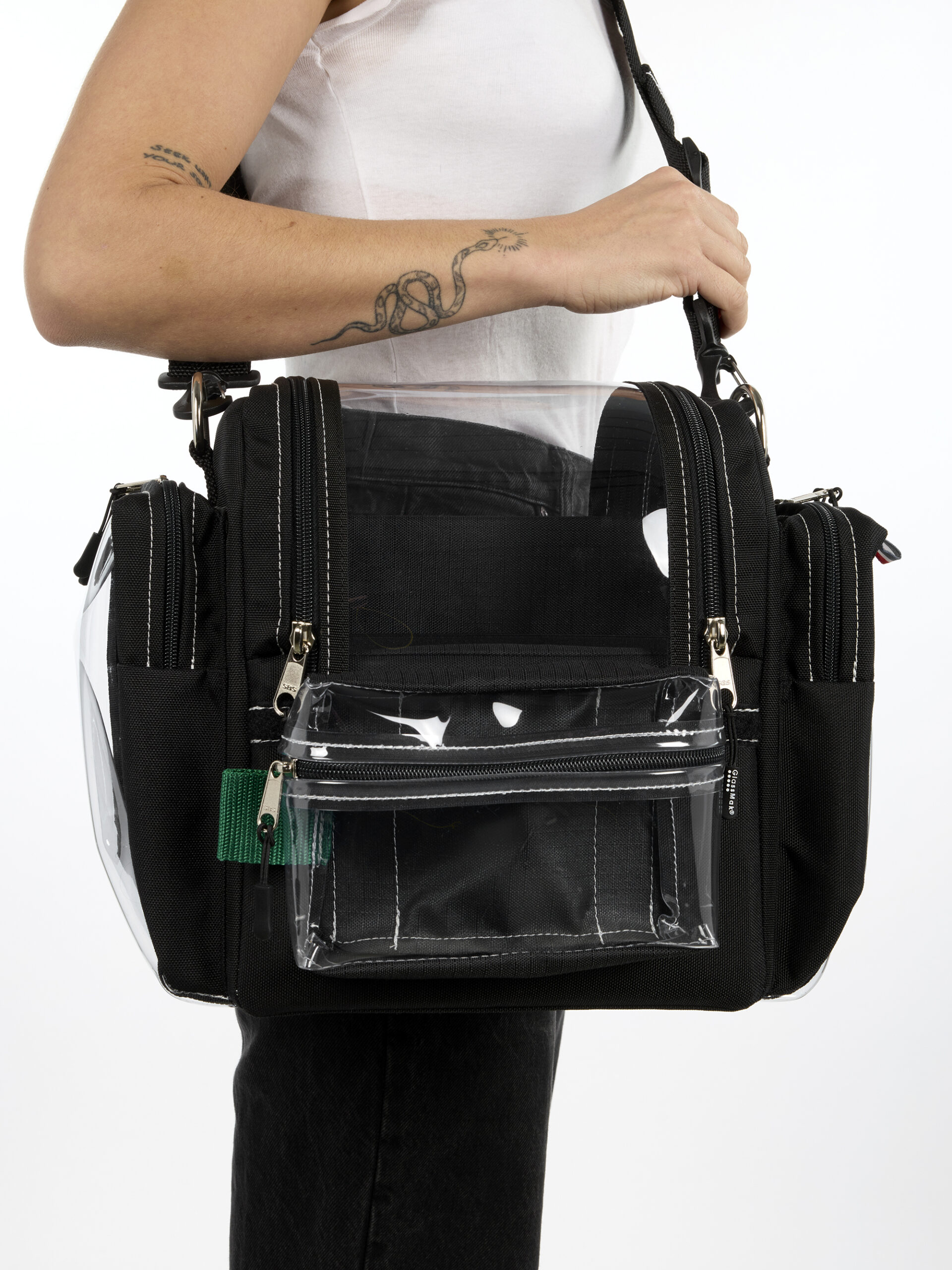 Glassmak Sacs Nuska S sac de maquillage semi-rigide transparent