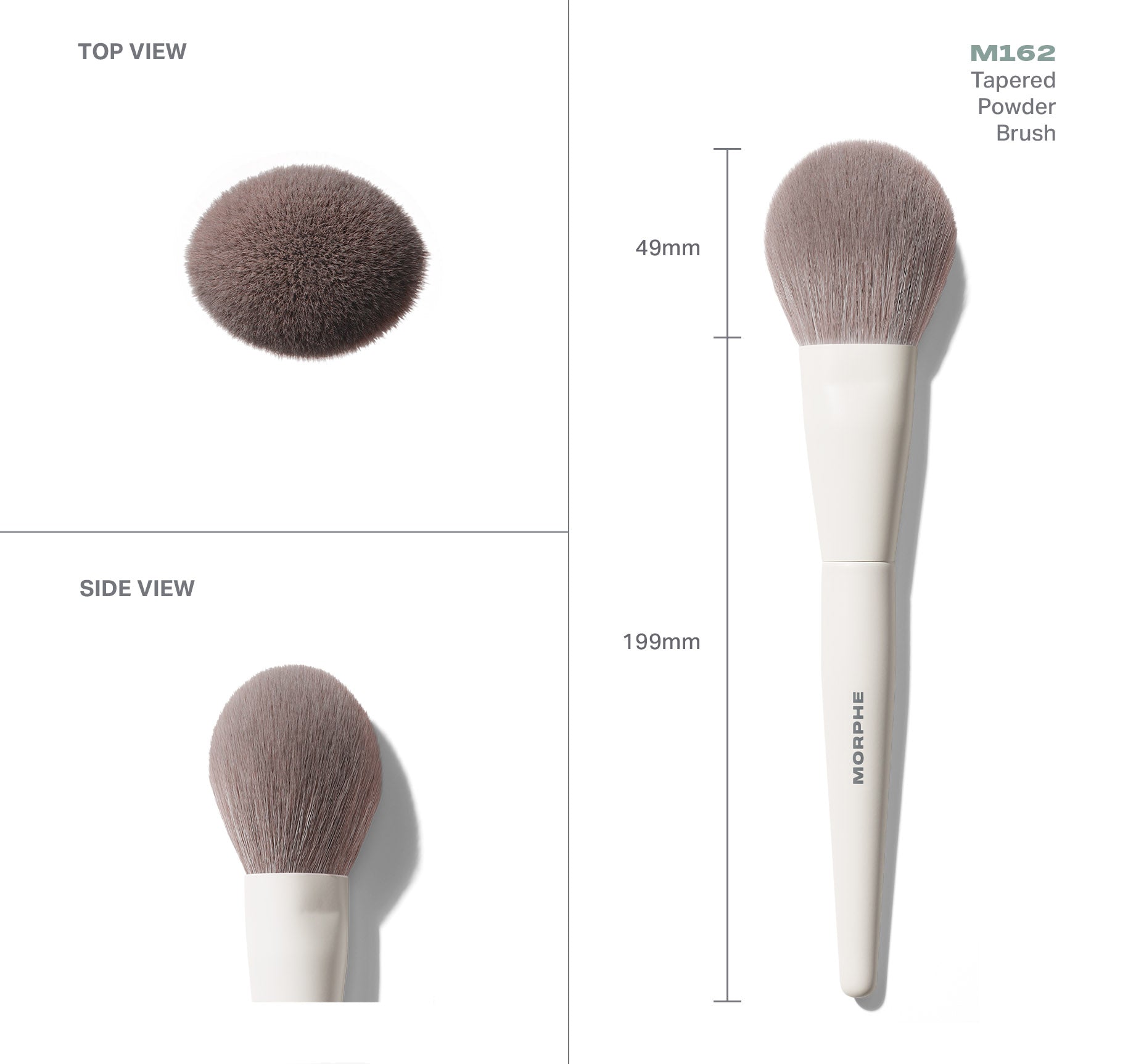 Morphe Face Brushes M162 Tapered Powder Brush pinceau poudre