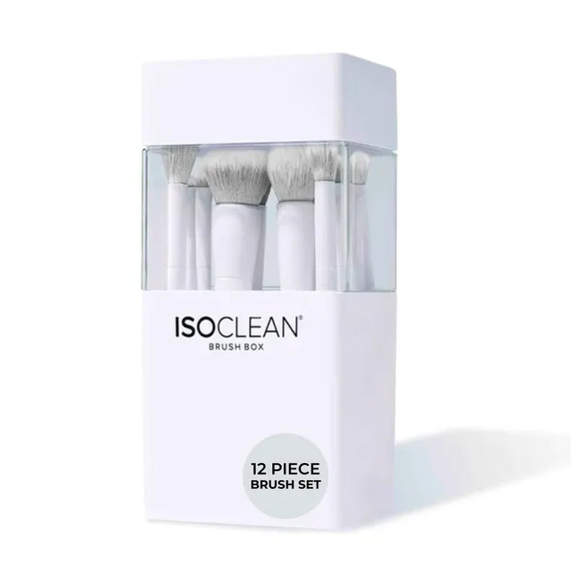 TYVEK ISOCLEAN Makeup Accessories Lot de 12 pinceaux de maquillage avec étui