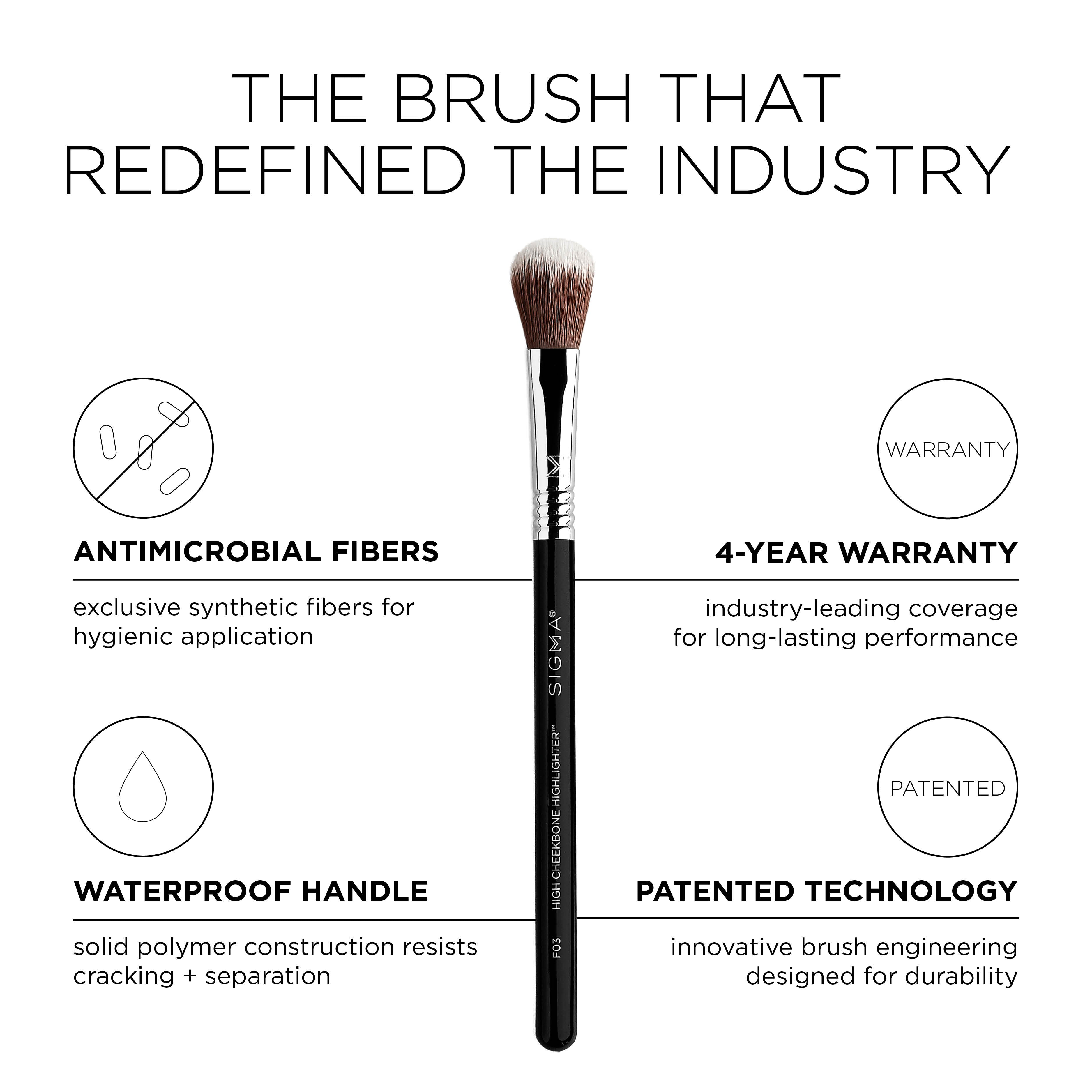 Sigma Face Brushes F03 High Cheekbone Highlighter™ pinceau illuminateur