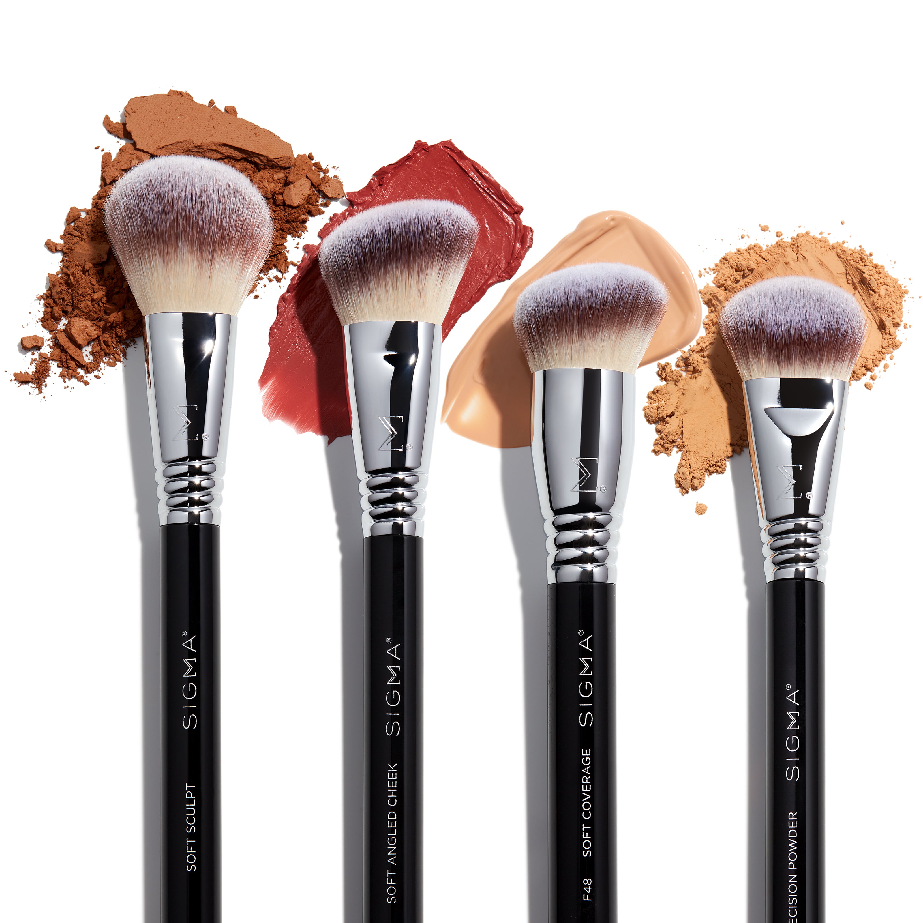 Sigma Brush Sets Soft Coverage Brush Set set de 4 pinceaux visage