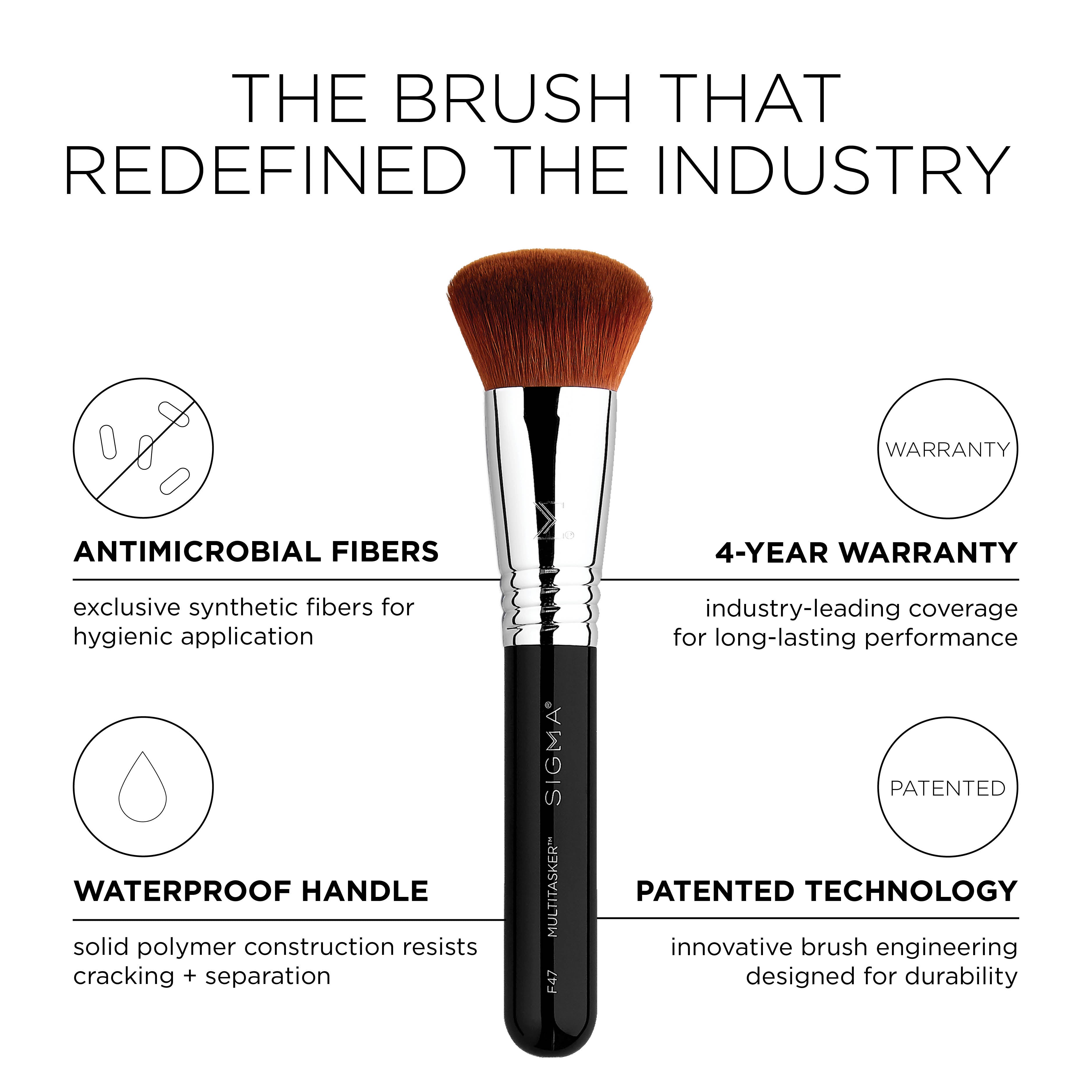 Sigma Face Brushes F47 Multitasker pinceau visage tête angulée
