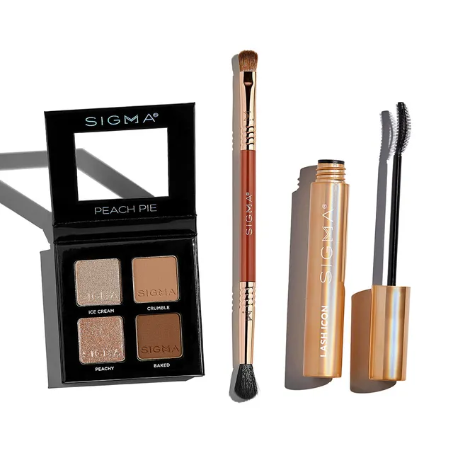 Sigma Brush Sets Peach Pie Eye Trio set maquillage yeux palette mascara