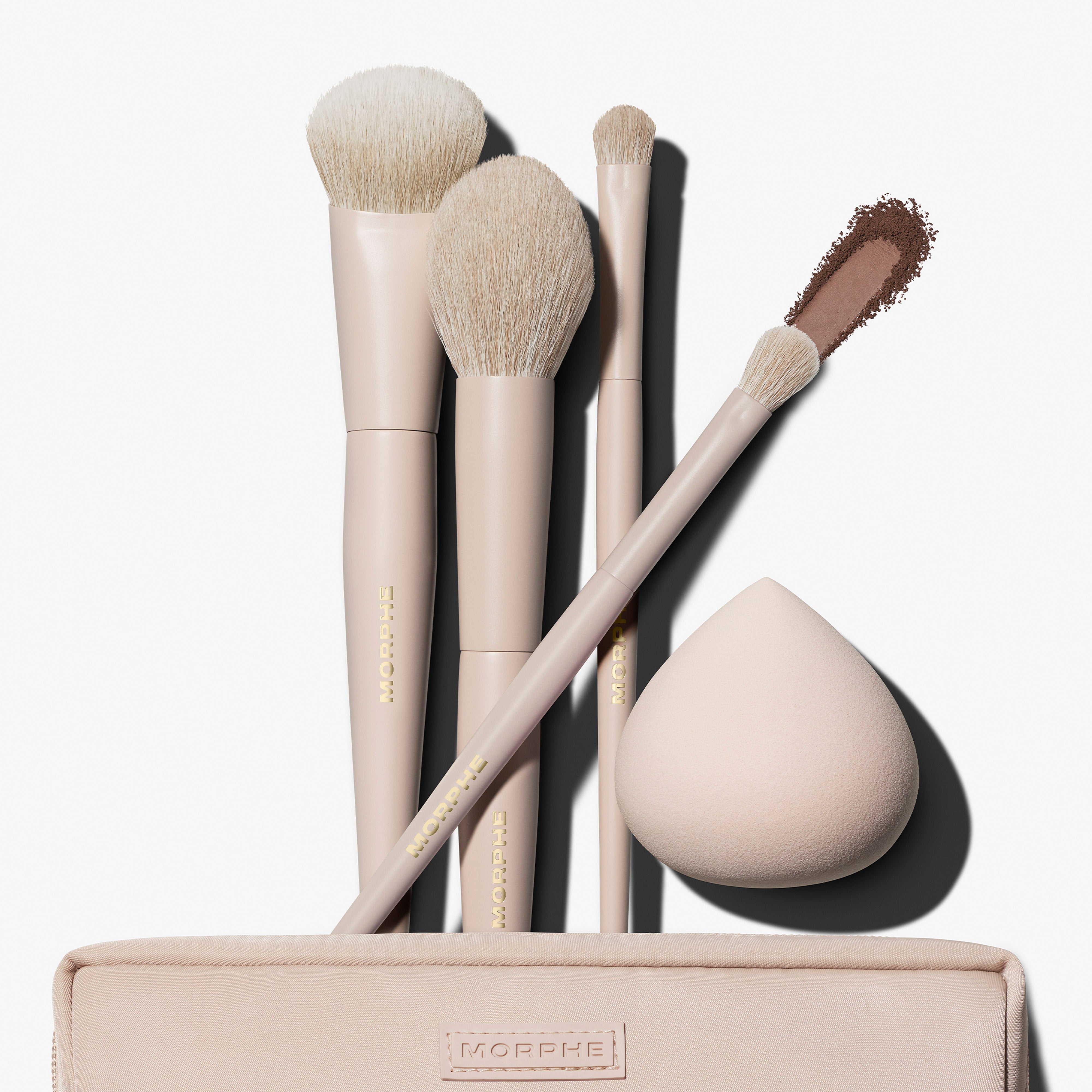 Morphe Brush Sets Oat Latte 5-Piece Face & Eye Brush Set kit 5 pièces