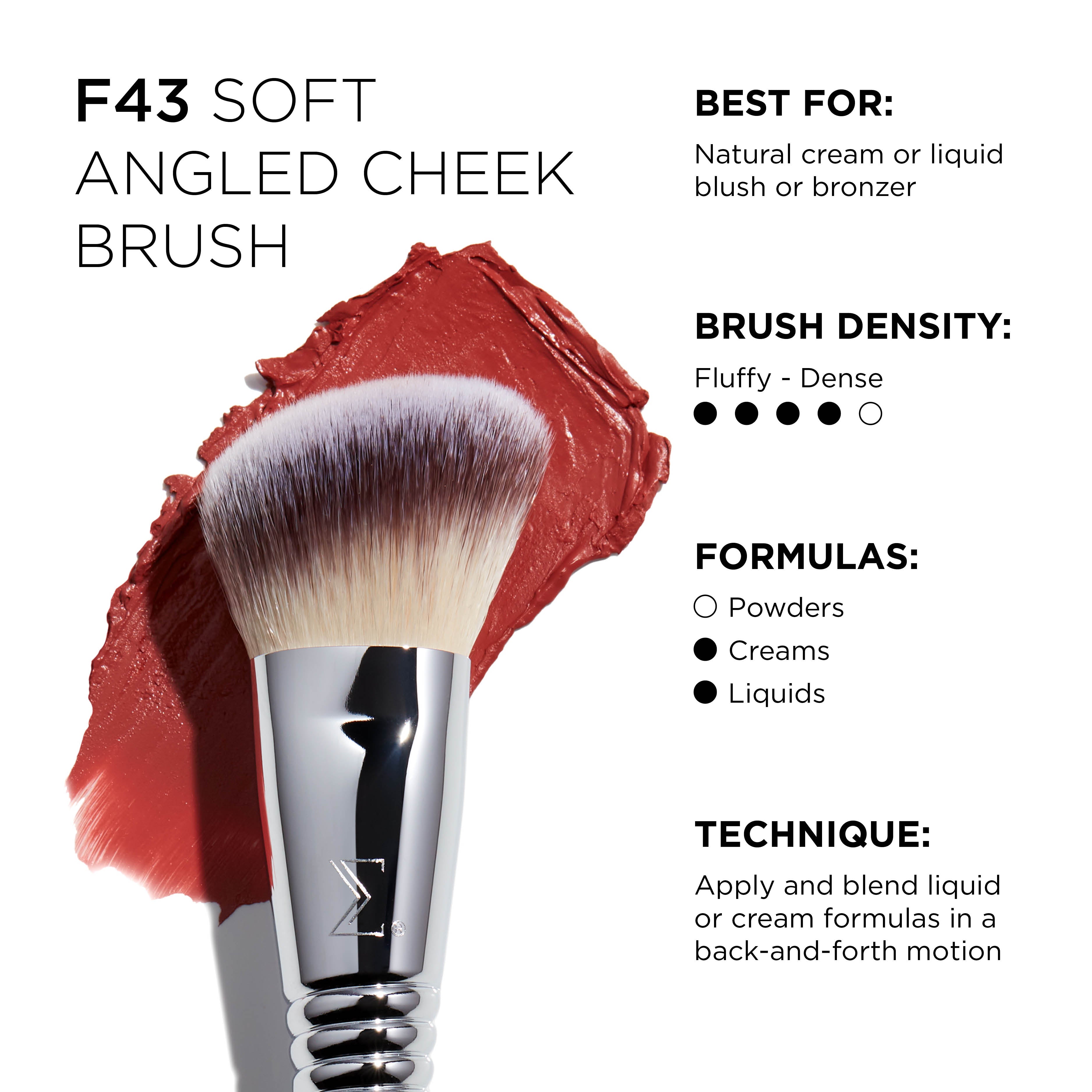 Sigma Face Brushes F43 Soft Angled Cheek Brush pinceau blush incliné