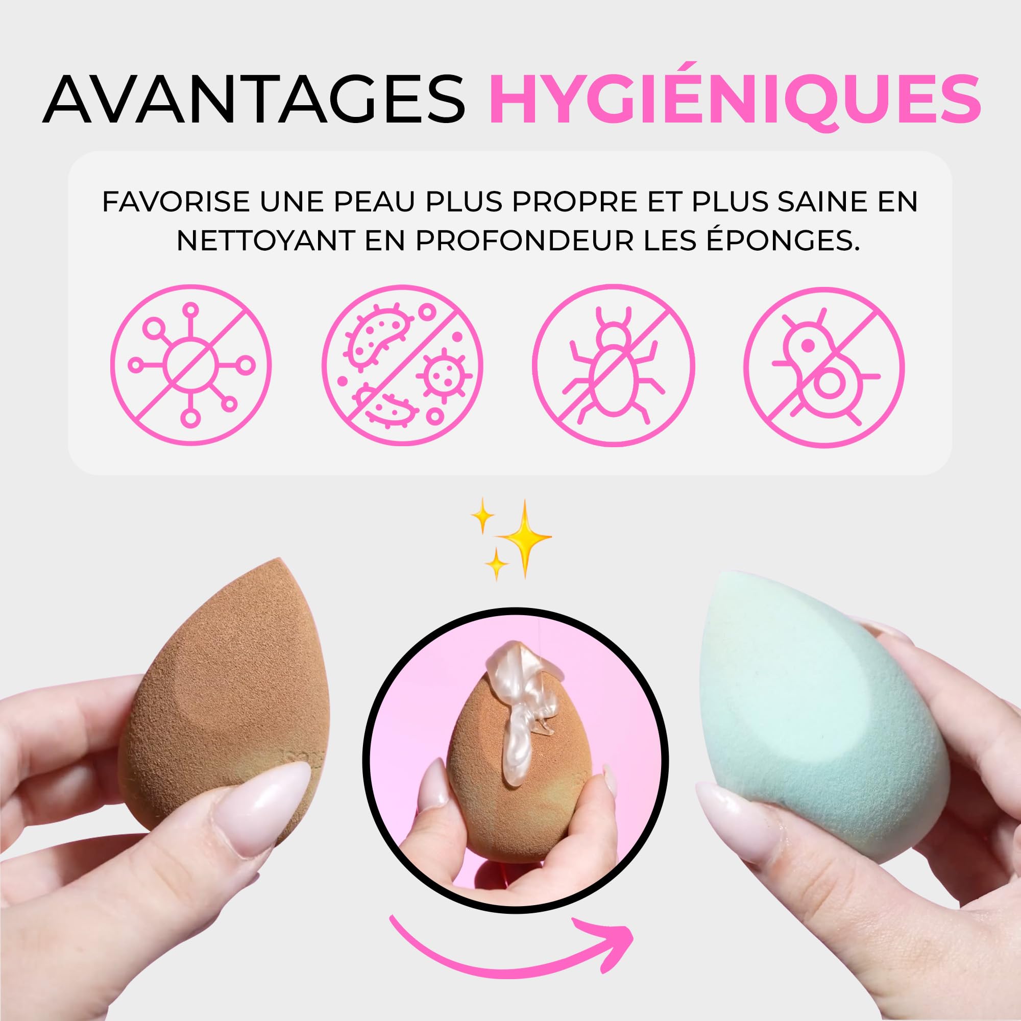 TYVEK ISOCLEAN Sponge Cleaners nettoyant éponge maquillage 110 ml