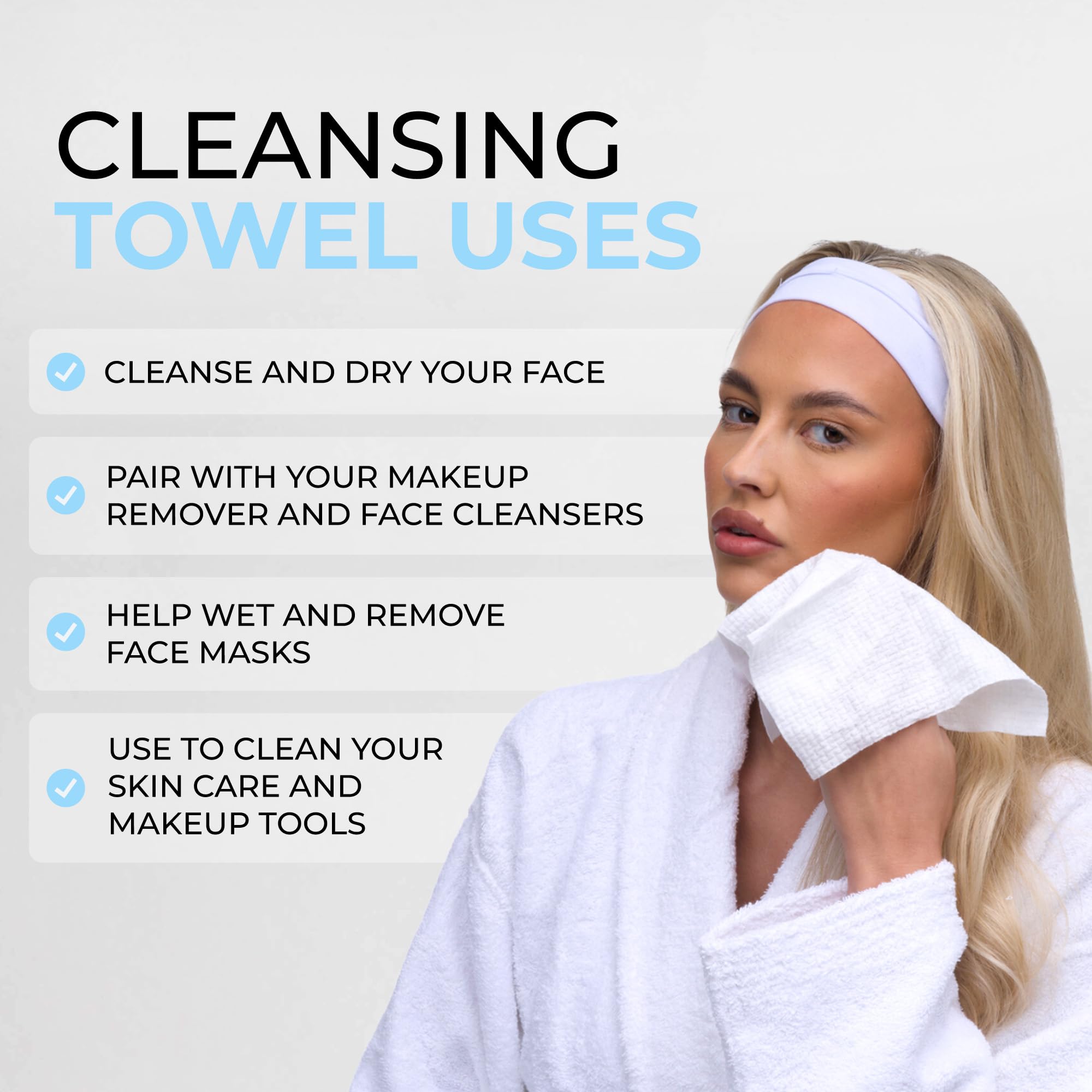 TYVEK ISOCLEAN Makeup Accessories serviettes visage 25 pièces sans parfum
