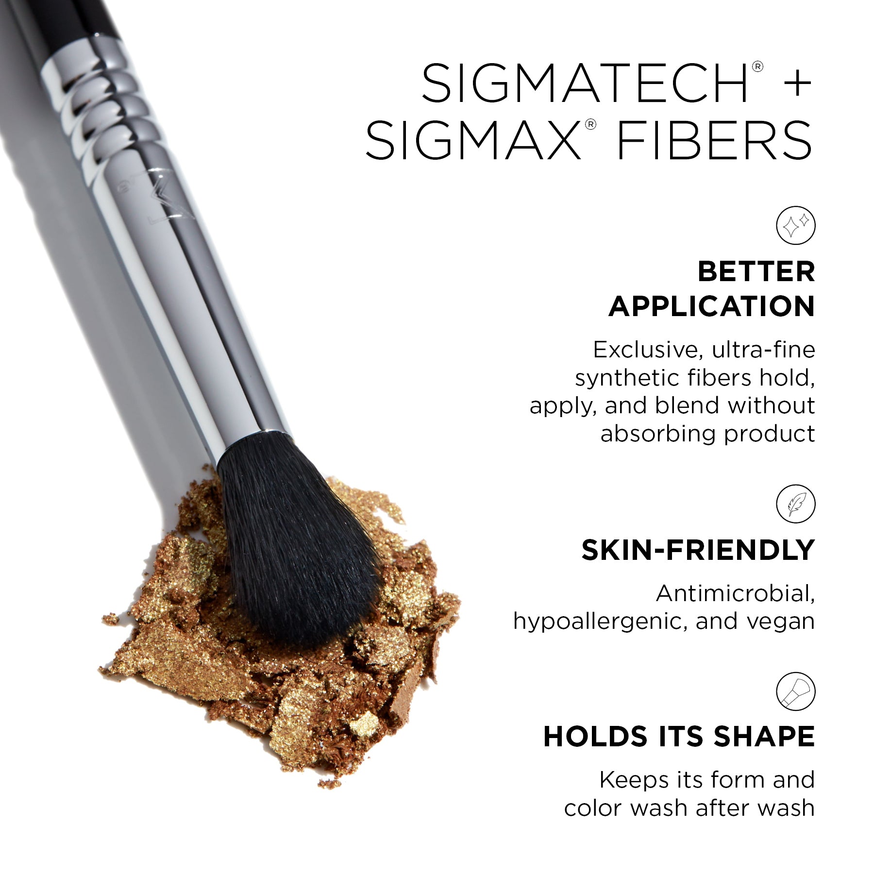 Sigma Eye Brushes E38 Diffused Crease pinceau estompeur yeux