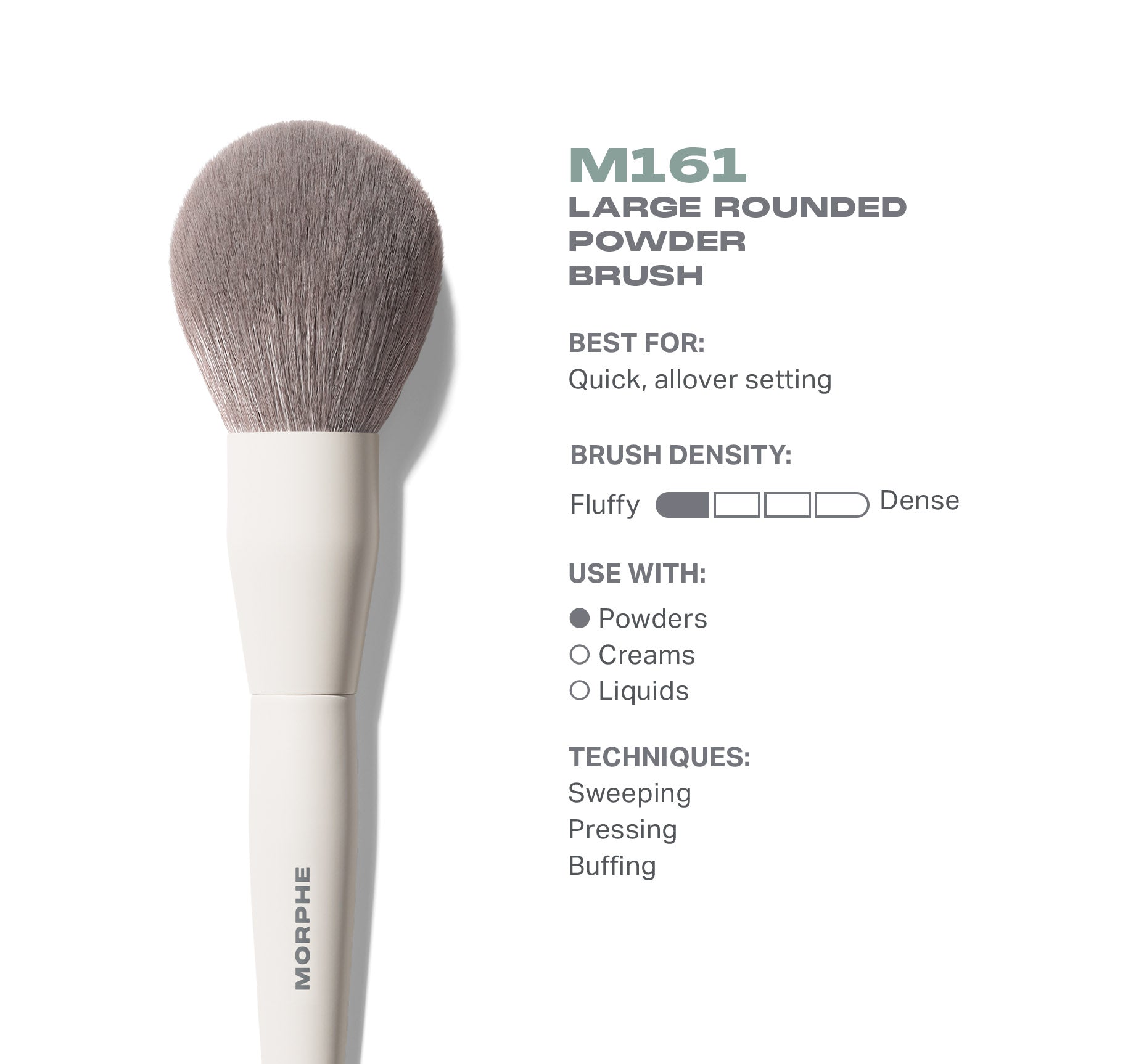 Morphe Face Brushes M161 Large Rounded Powder Brush pinceau poudre