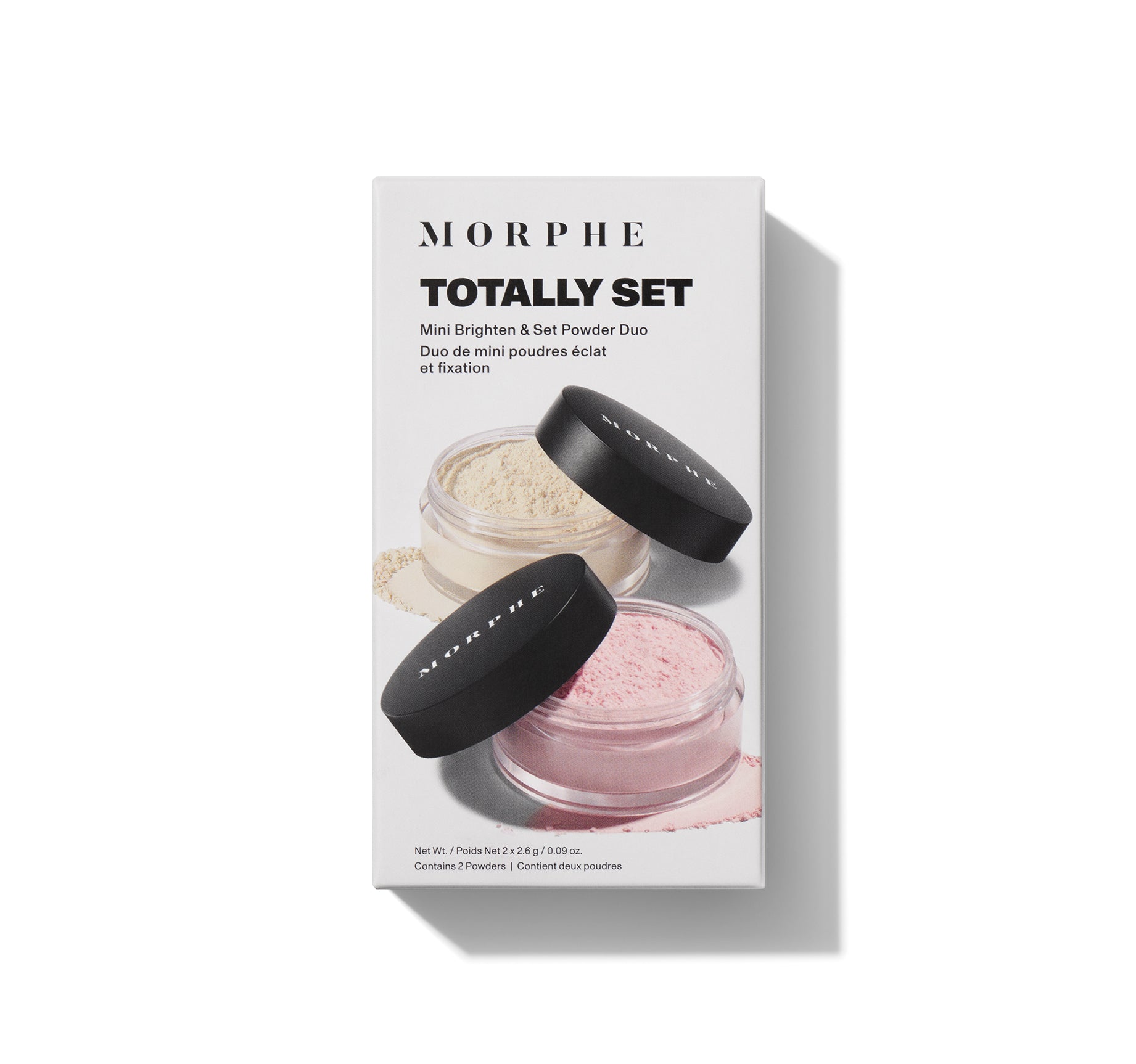 Morphe Prep & Set Totally Set Mini Brighten & Set Powder Duo poudre libre mini