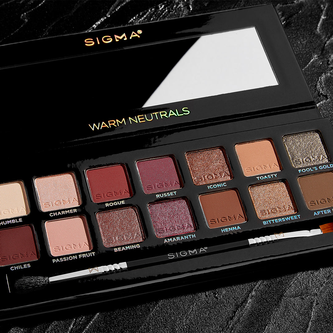 Sigma Eye Makeup Warm Neutrals Eyeshadow Palette palette yeux 14 teintes tons chauds