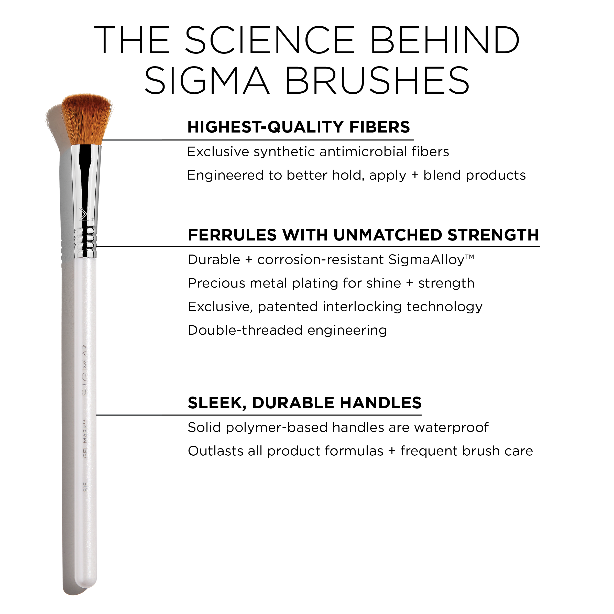 Sigma Skincare Brushes S15 Gel Mask Brush pinceau masque gel bombé