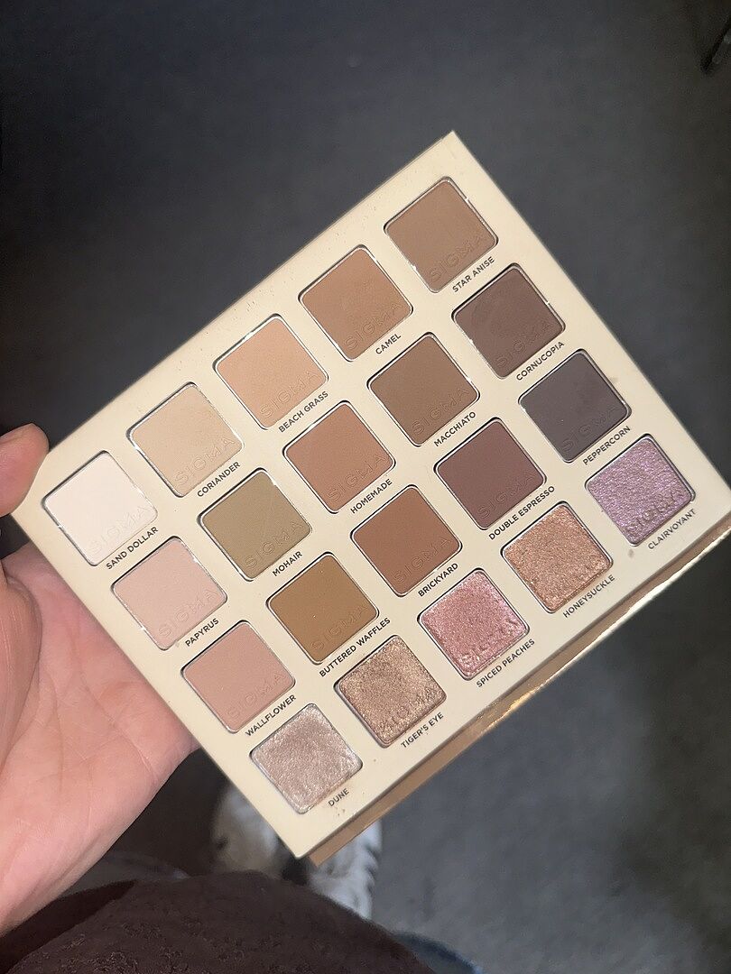 Sigma Eye Makeup Spectrum Eyeshadow Palette palette yeux 20 teintes neutres