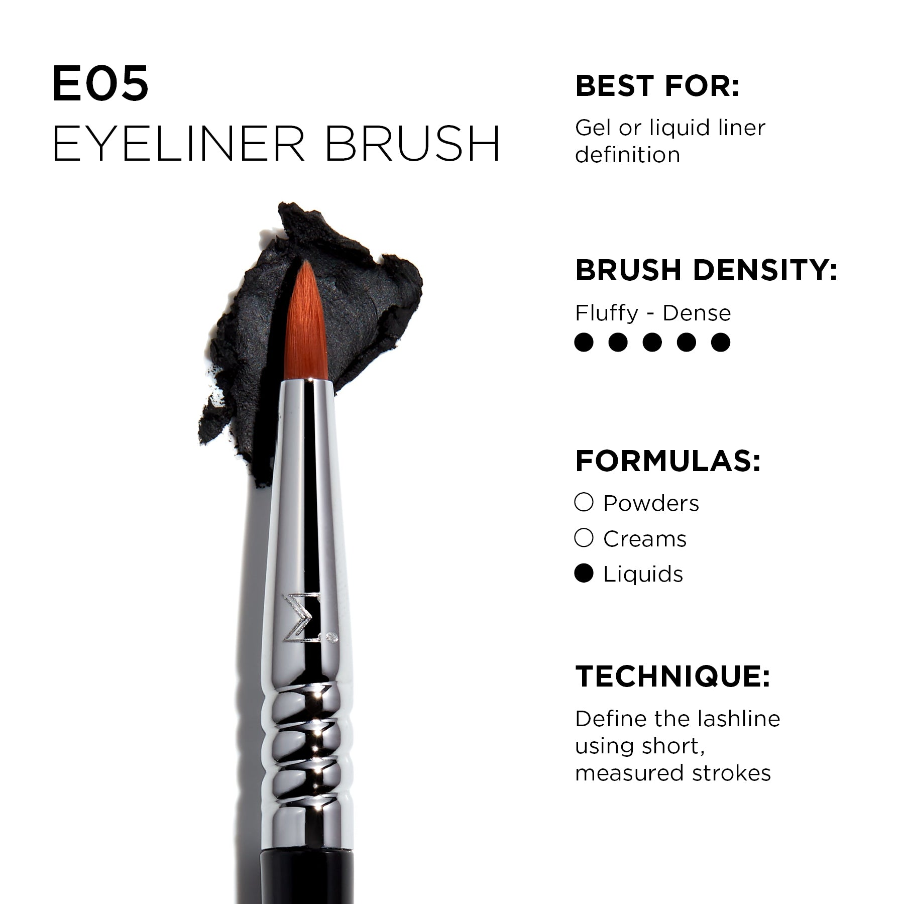 Sigma Eye Brushes E05 Eyeliner Brush pinceau eyeliner
