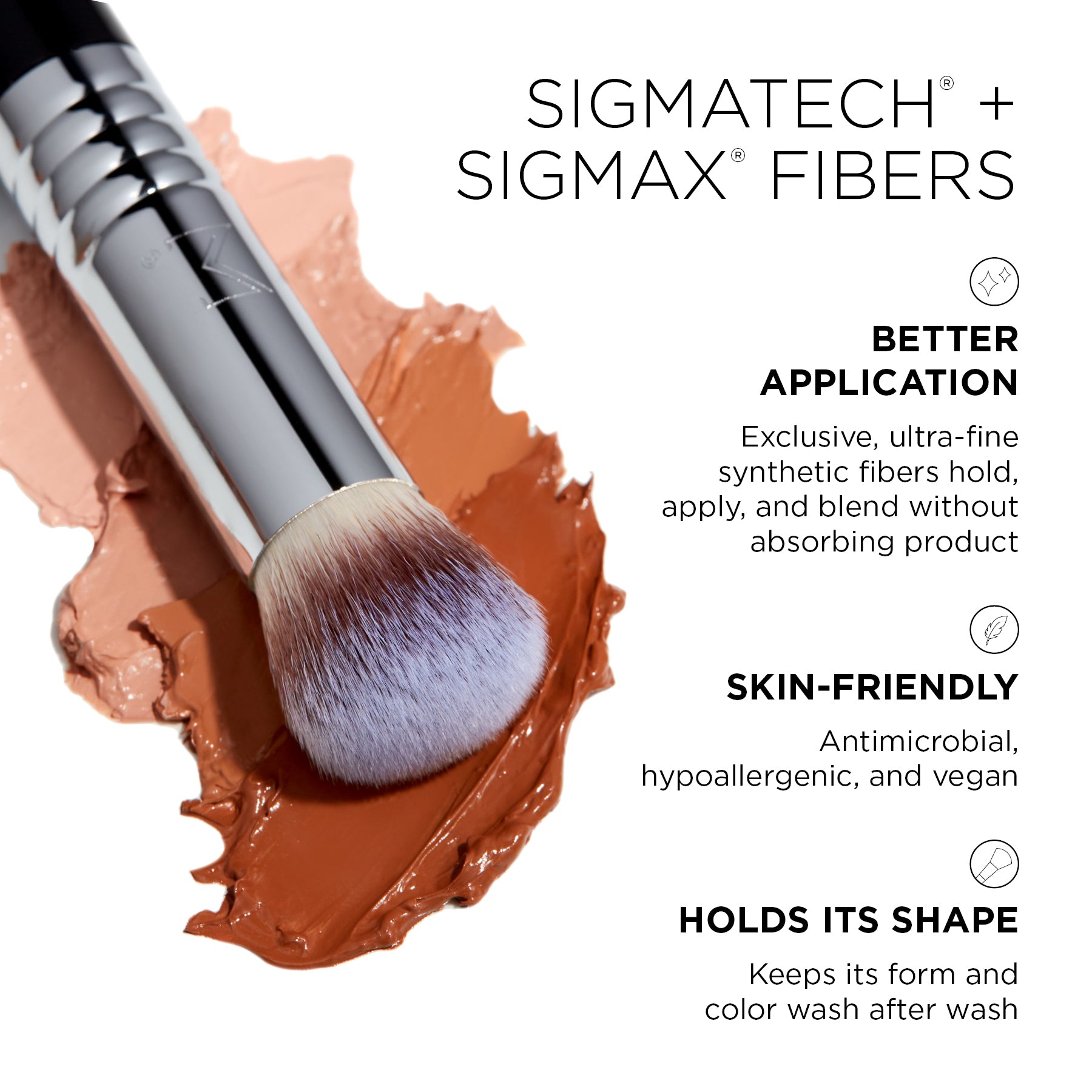 Sigma Face Brushes F26 Domed Concealer Brush pinceau anti-cernes