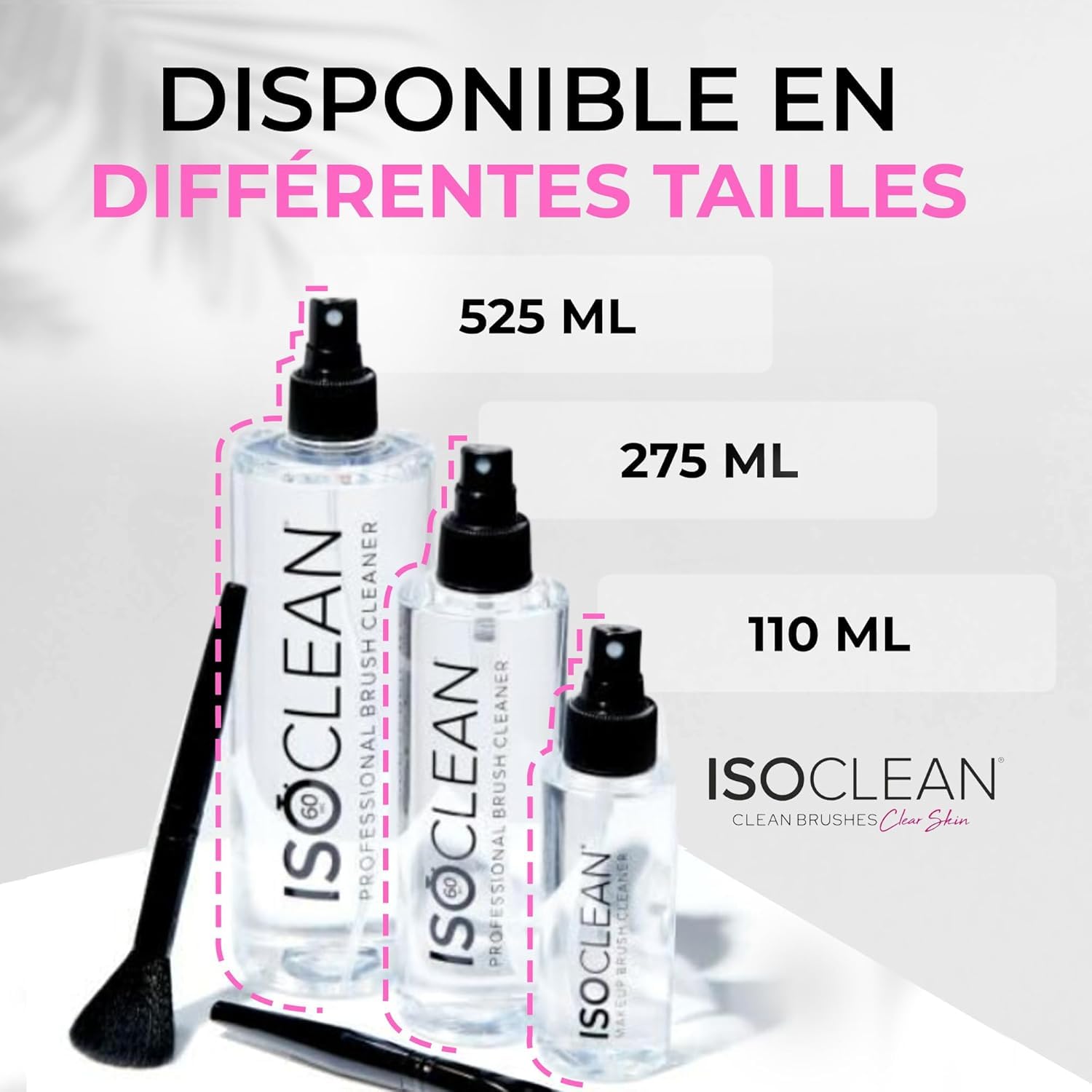TYVEK ISOCLEAN Makeup Brush Cleaners nettoyant pinceaux avec spray