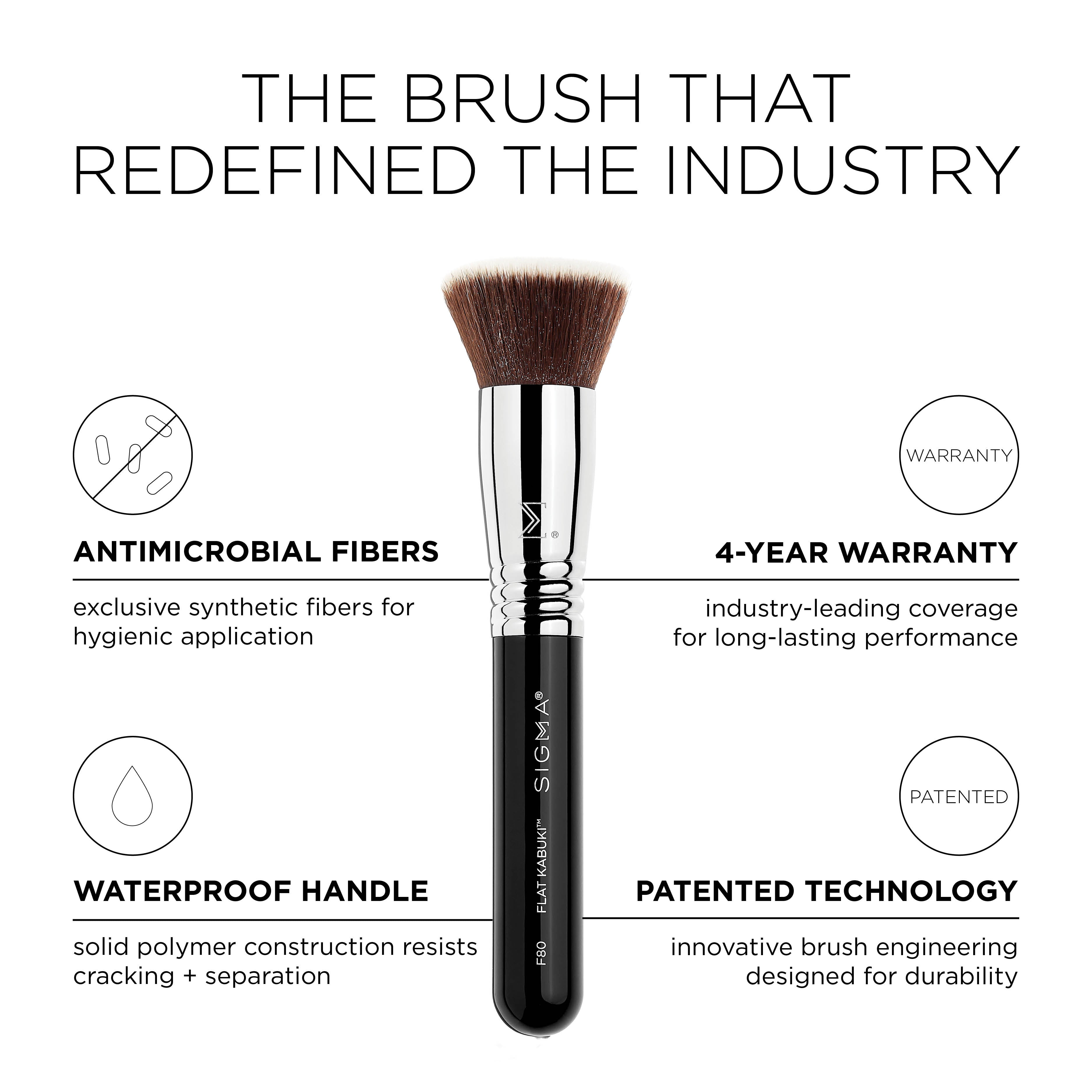 Sigma Face Brushes F80 Flat Kabuki™ Brush à fond de teint