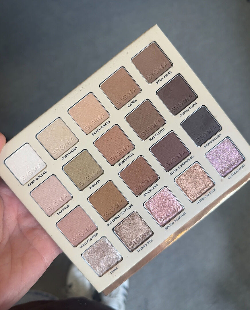 Sigma Eye Makeup Spectrum Eyeshadow Palette palette yeux 20 teintes neutres