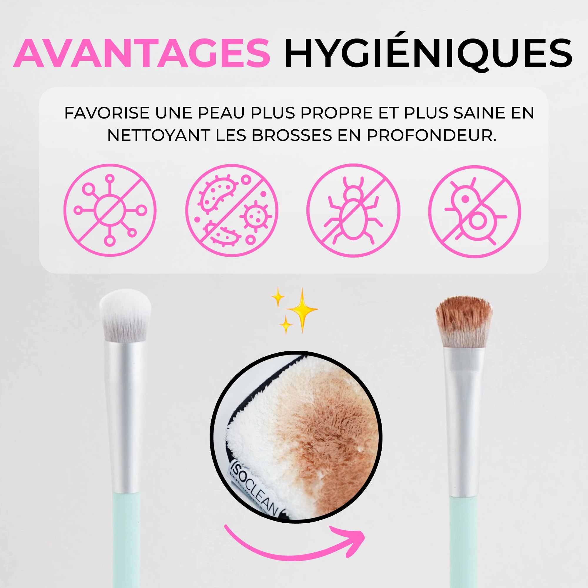 TYVEK ISOCLEAN Makeup Brush Cleaners nettoyant pour pinceaux 275 ml sans rinçage