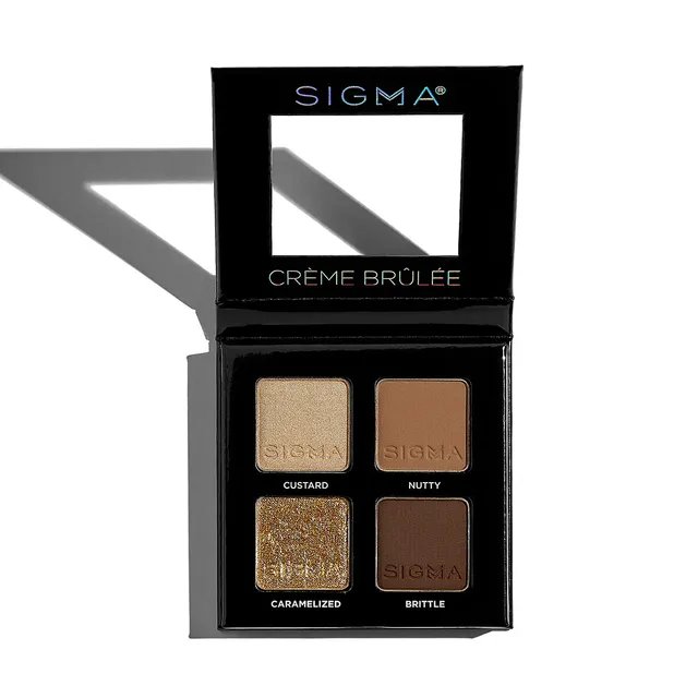 Sigma Eye Makeup Crème Brûlée Eyeshadow Quad palette fards à paupières 4 g neutres
