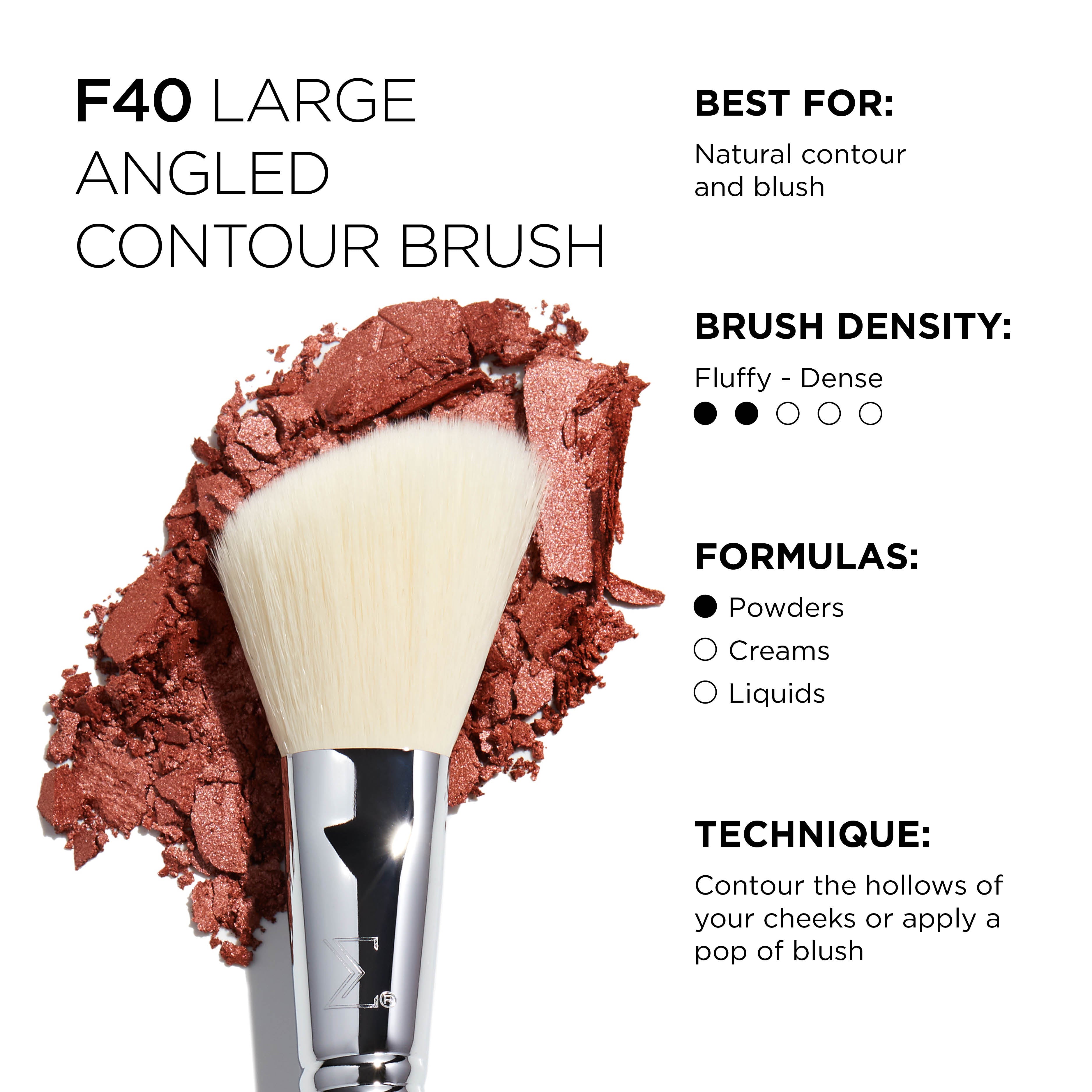 Sigma Face Brushes F40 Large Angled Contour Brush pinceau contour biseauté