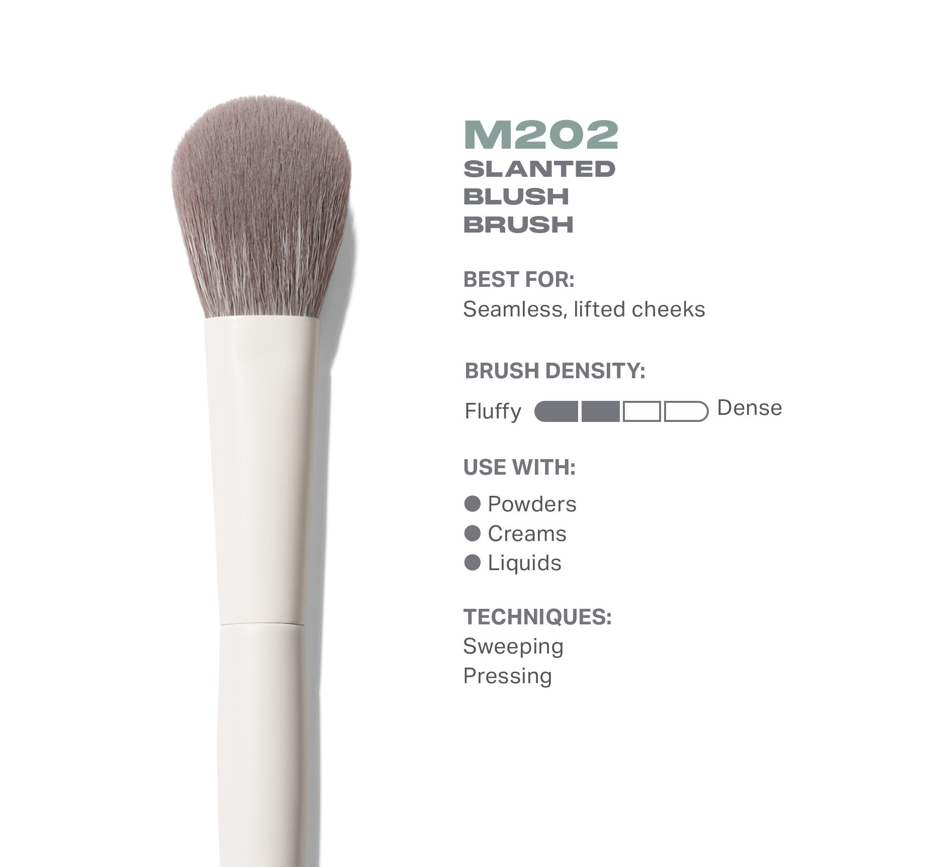 Morphe Face Brushes M202 Slanted Blush Brush pinceau blush