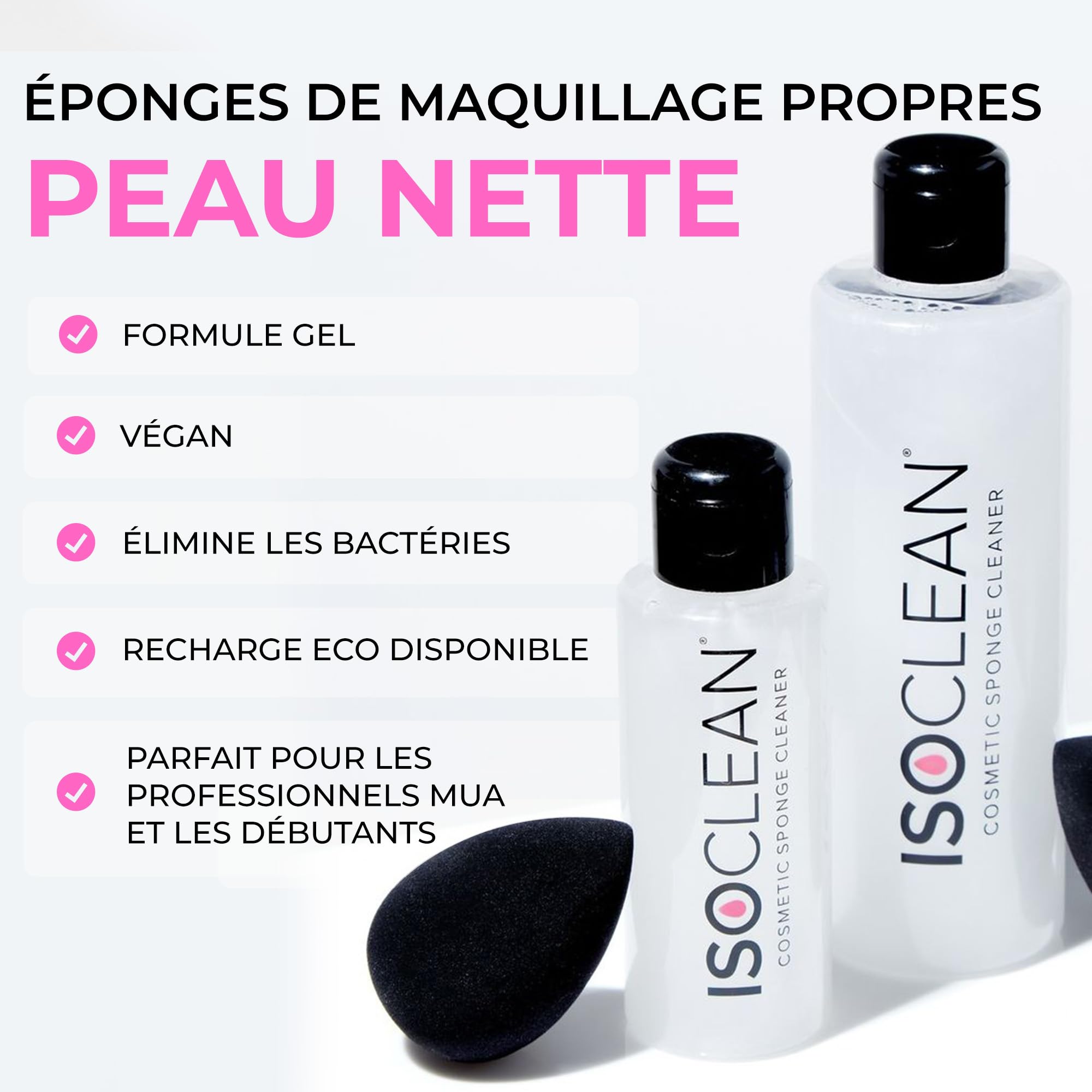TYVEK ISOCLEAN Sponge Cleaners nettoyant éponge maquillage 110 ml