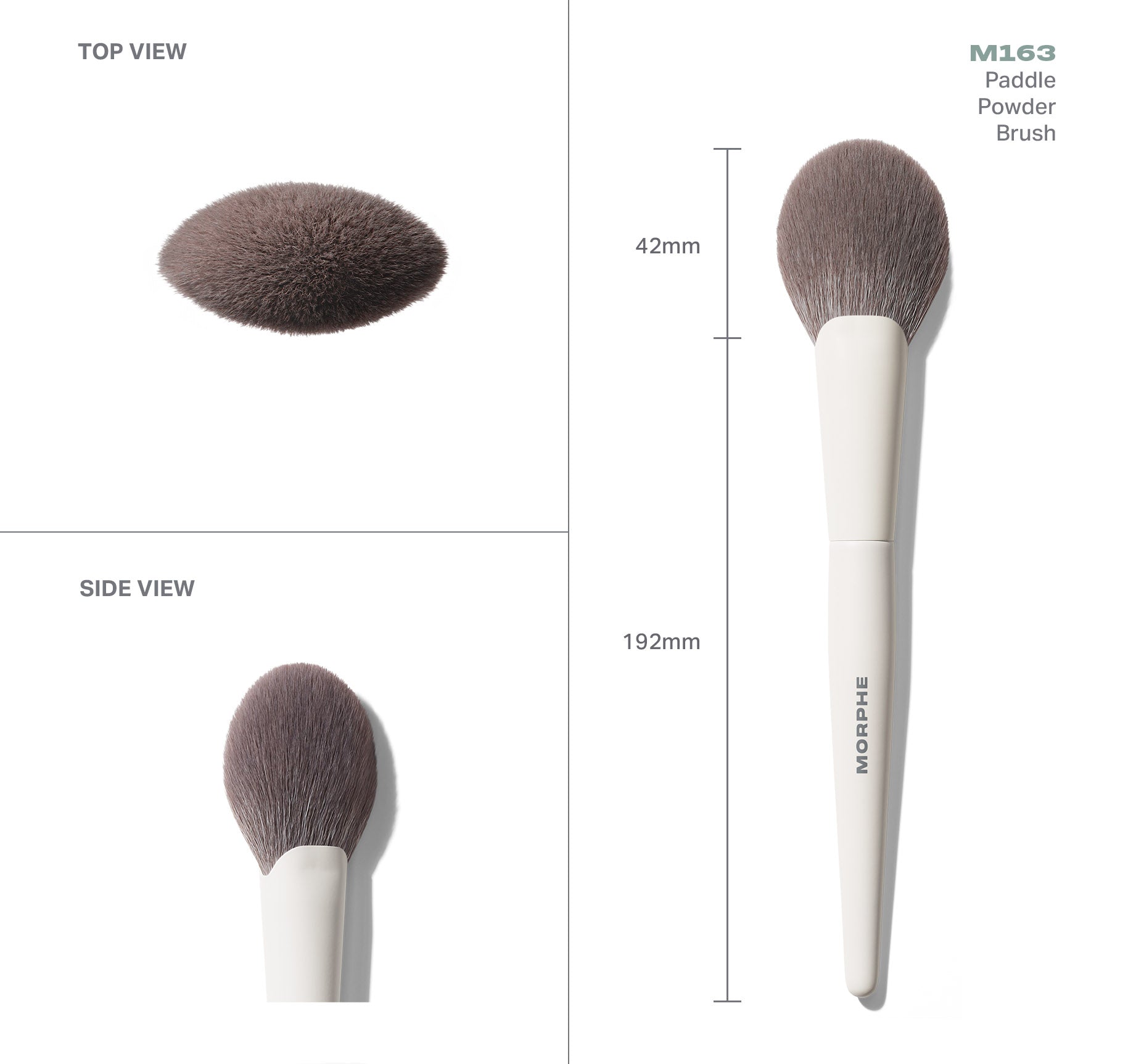Morphe Face Brushes M163 Paddle Powder Brush pinceau poudre