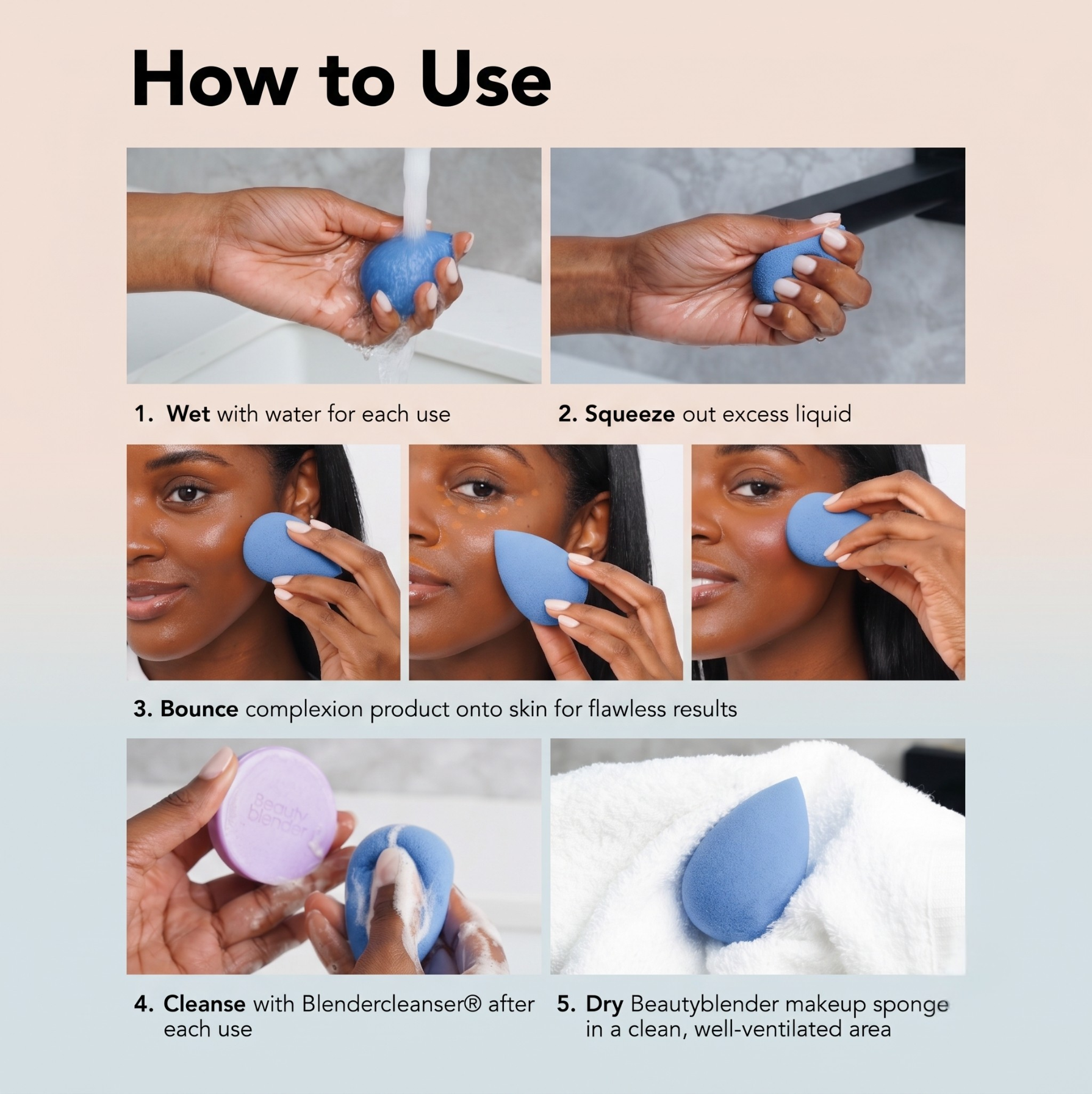 Beautyblender Original Denim éponge maquillage édition limitée