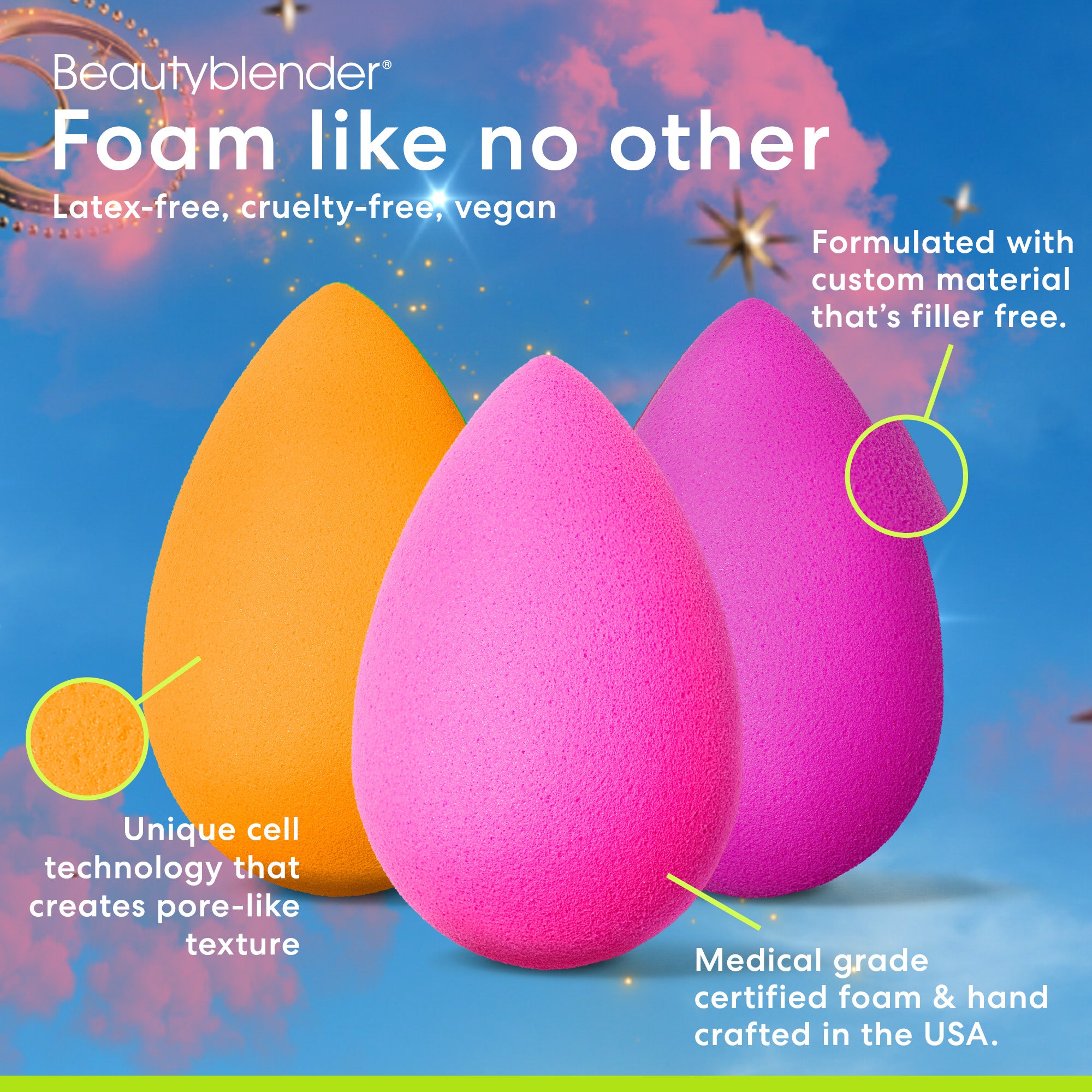 Beautyblender Original Cosmo 5-Piece Essentials Set 5 pièces