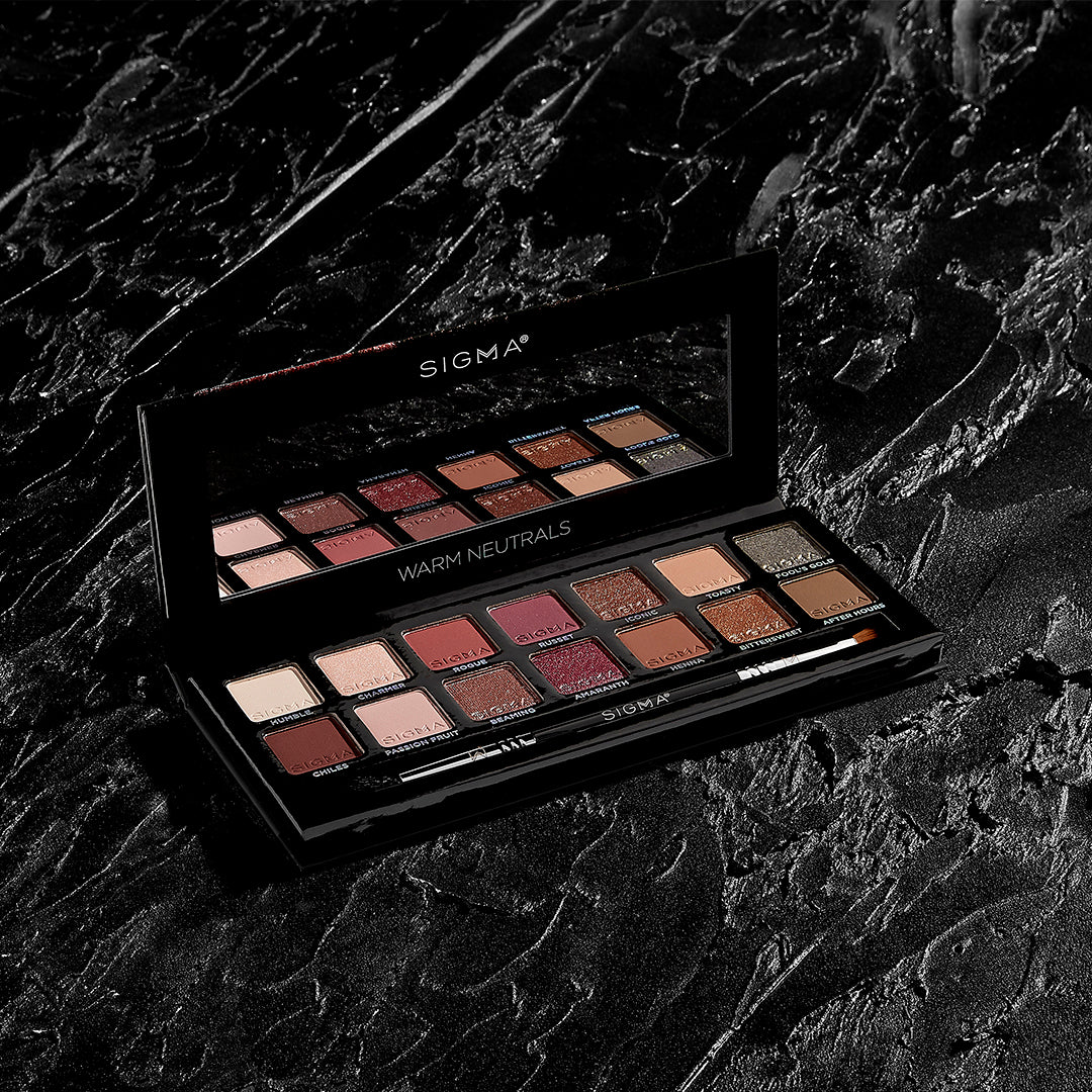 Sigma Eye Makeup Warm Neutrals Eyeshadow Palette palette yeux 14 teintes tons chauds