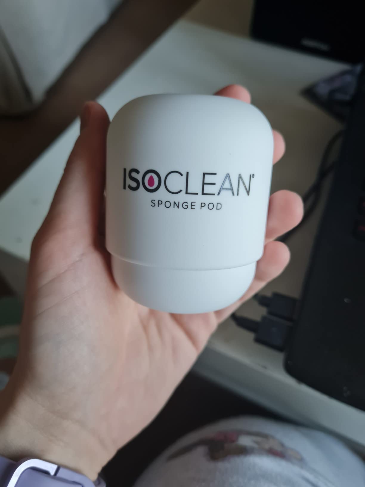 TYVEK ISOCLEAN Makeup Accessories étui éponge maquillage silicone blanc ventilé