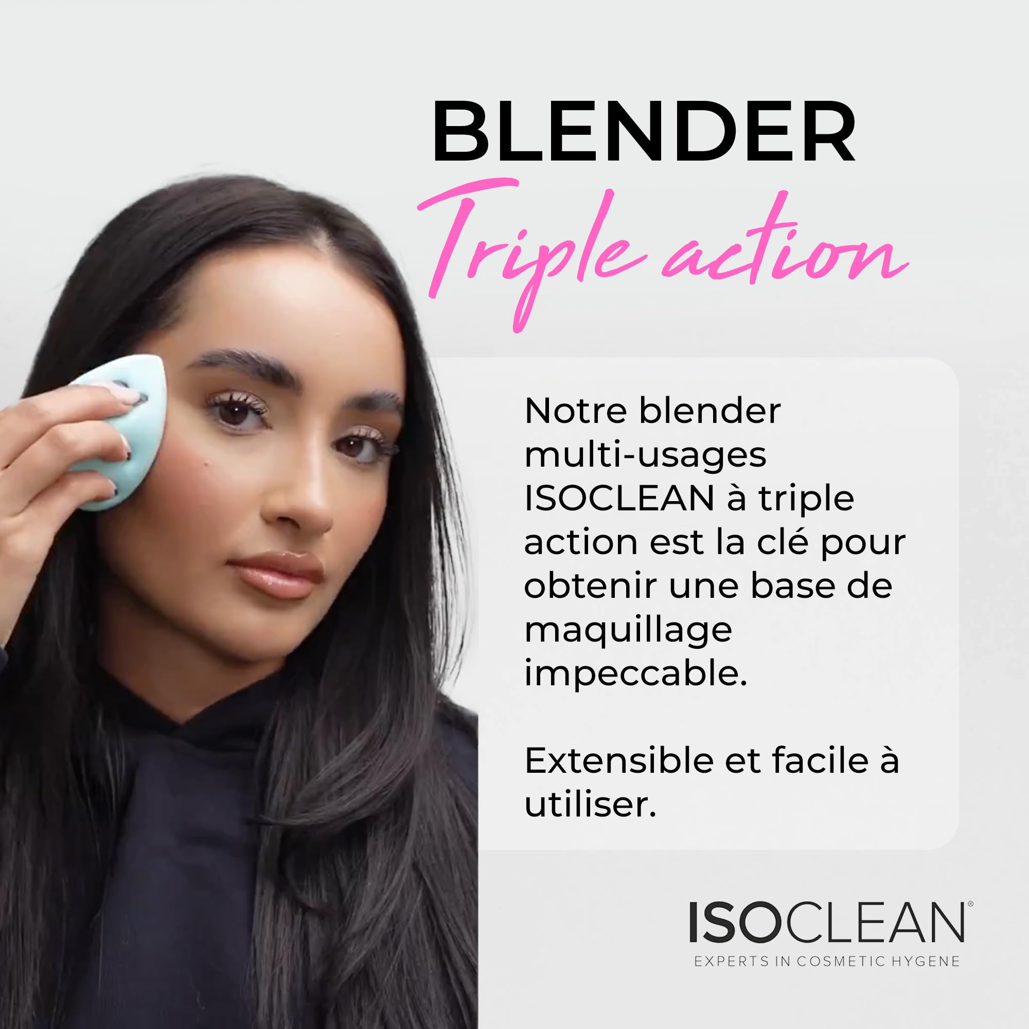 TYVEK ISOCLEAN Makeup Sponges éponge maquillage Aqua lot de 2 mousse douce