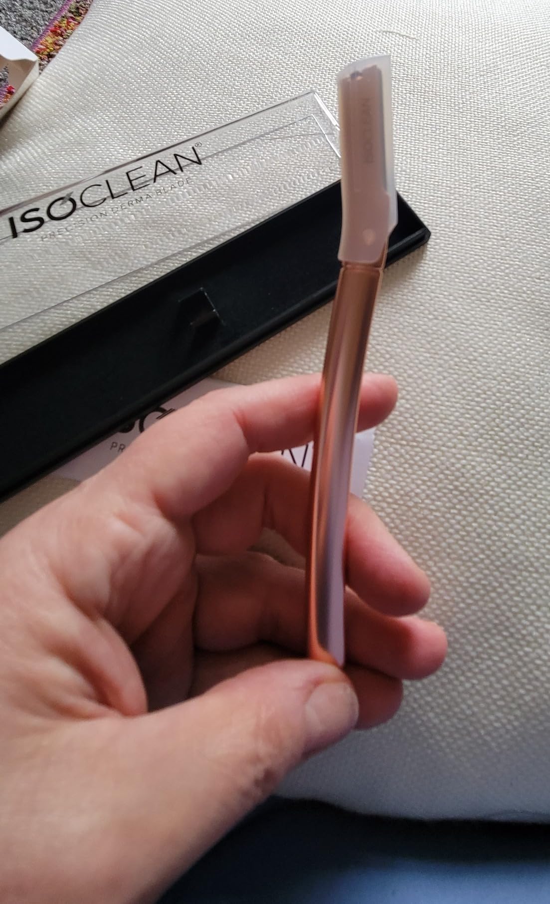 TYVEK ISOCLEAN Makeup Accessories ISOCLEAN Rasoir Dermablade rose gold 5 lames de rechange