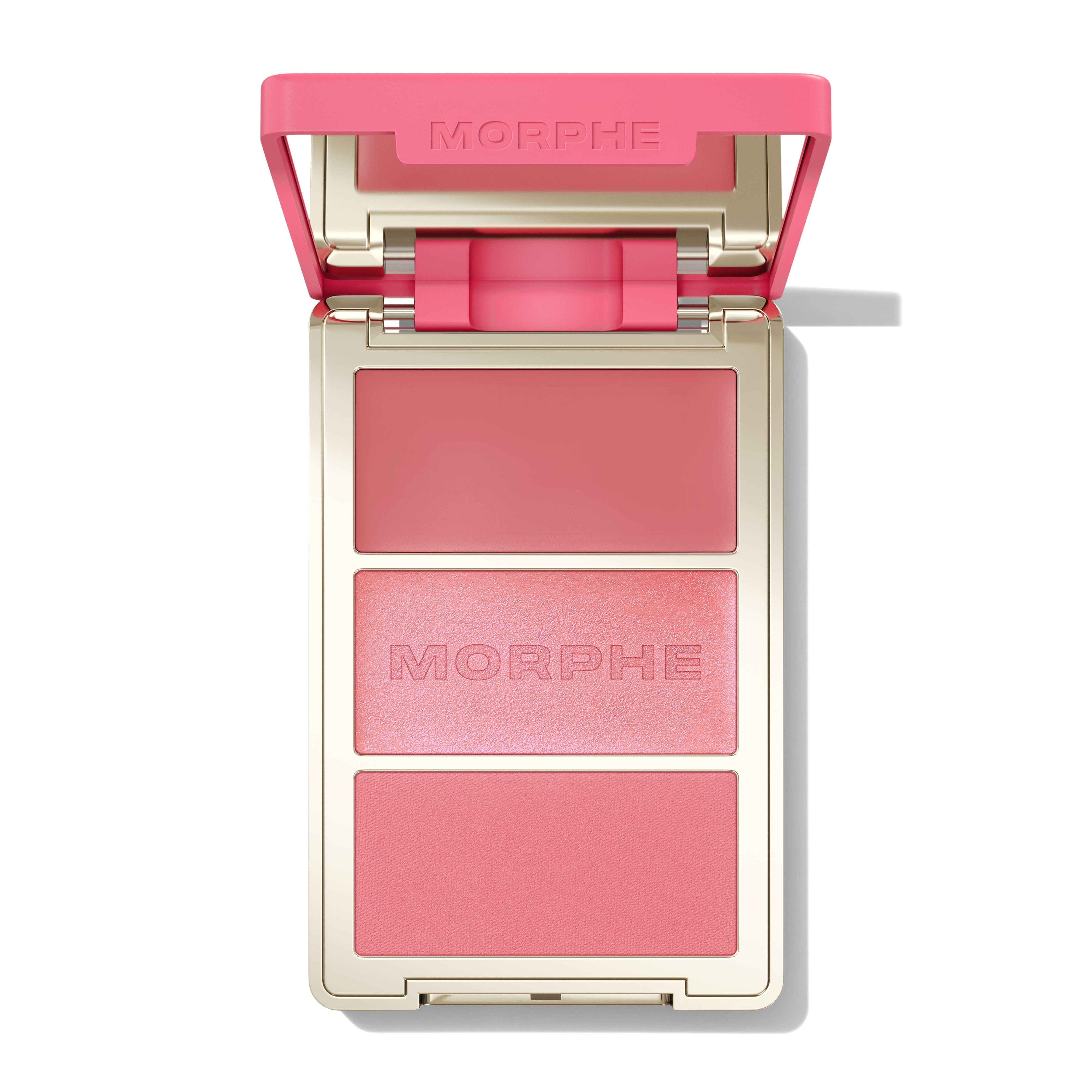 Morphe Bundles Cheek Thrills Trios + Dual-Ended Blush Brush trio blush Poolside Spritz