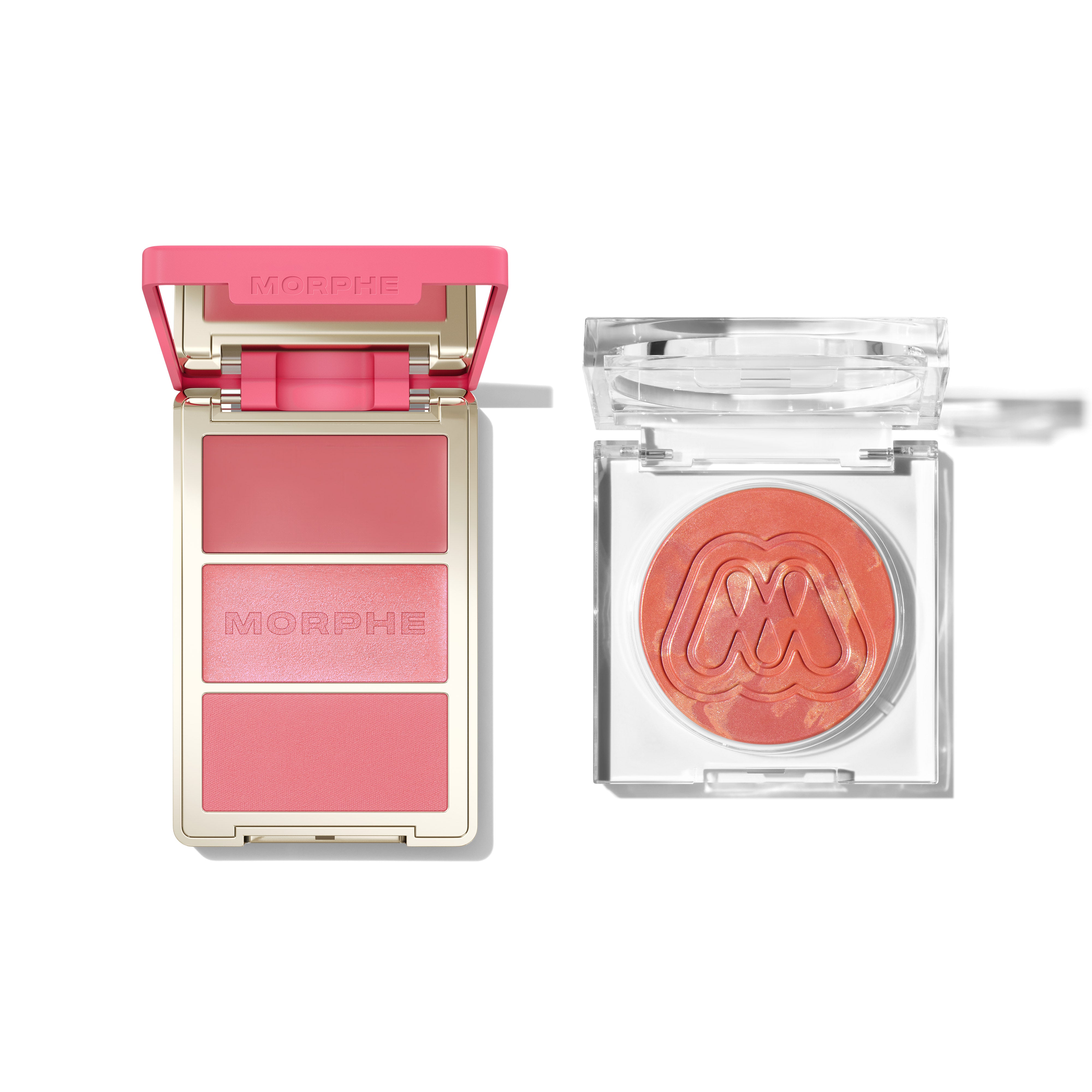 Morphe Cheek Cloudlight Soft Glow Diffused Blush & Cheek Thrills trio blush