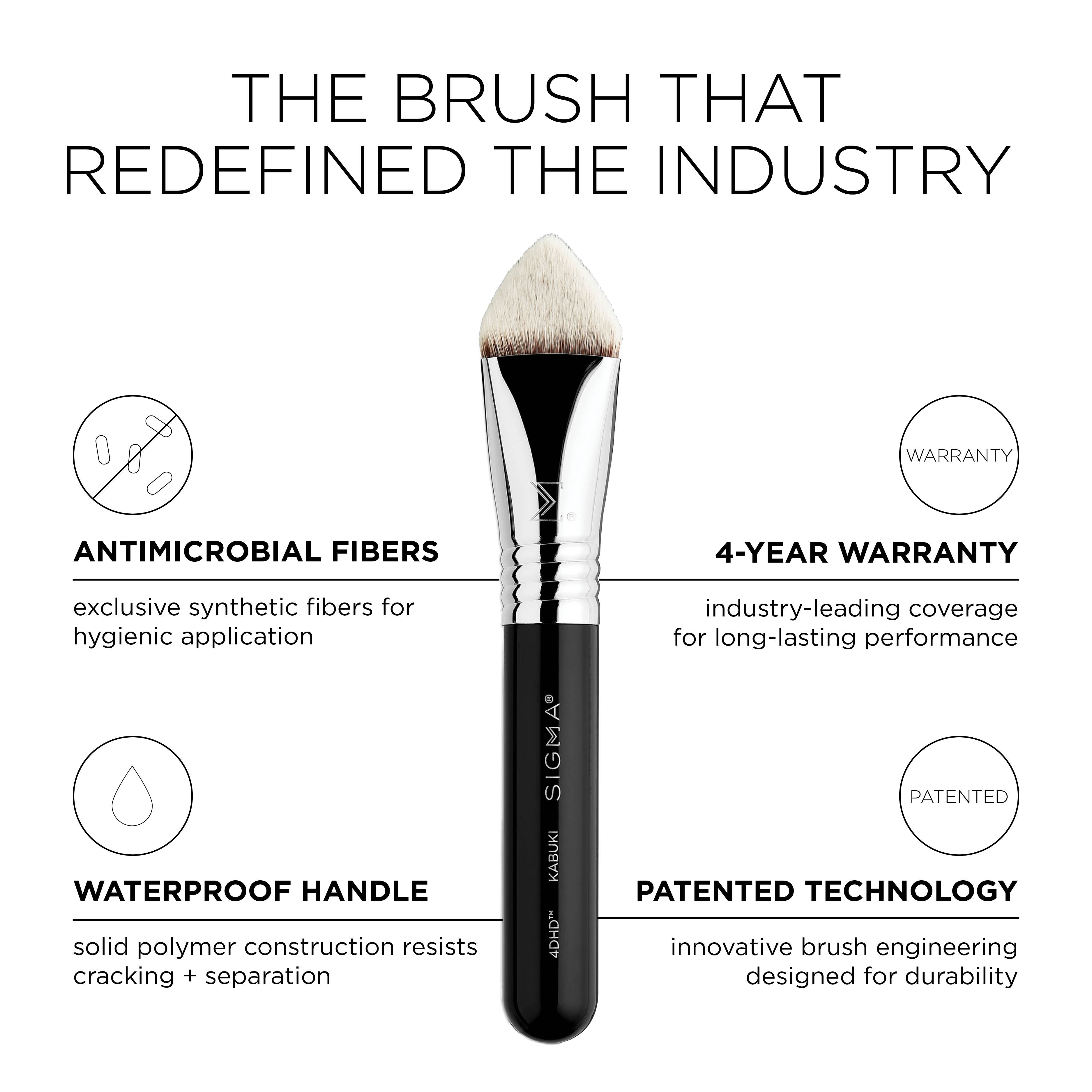 Sigma Face Brushes 4DHD™ Kabuki Brush pinceau kabuki correcteur précision