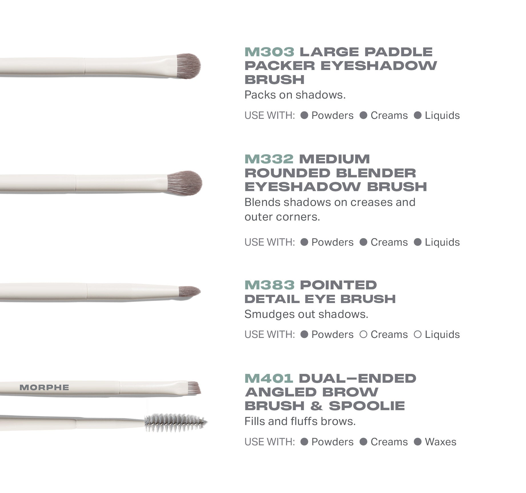 Morphe Brush Sets Best of Blends 8-Piece Face & Eye Brush Set pinceaux