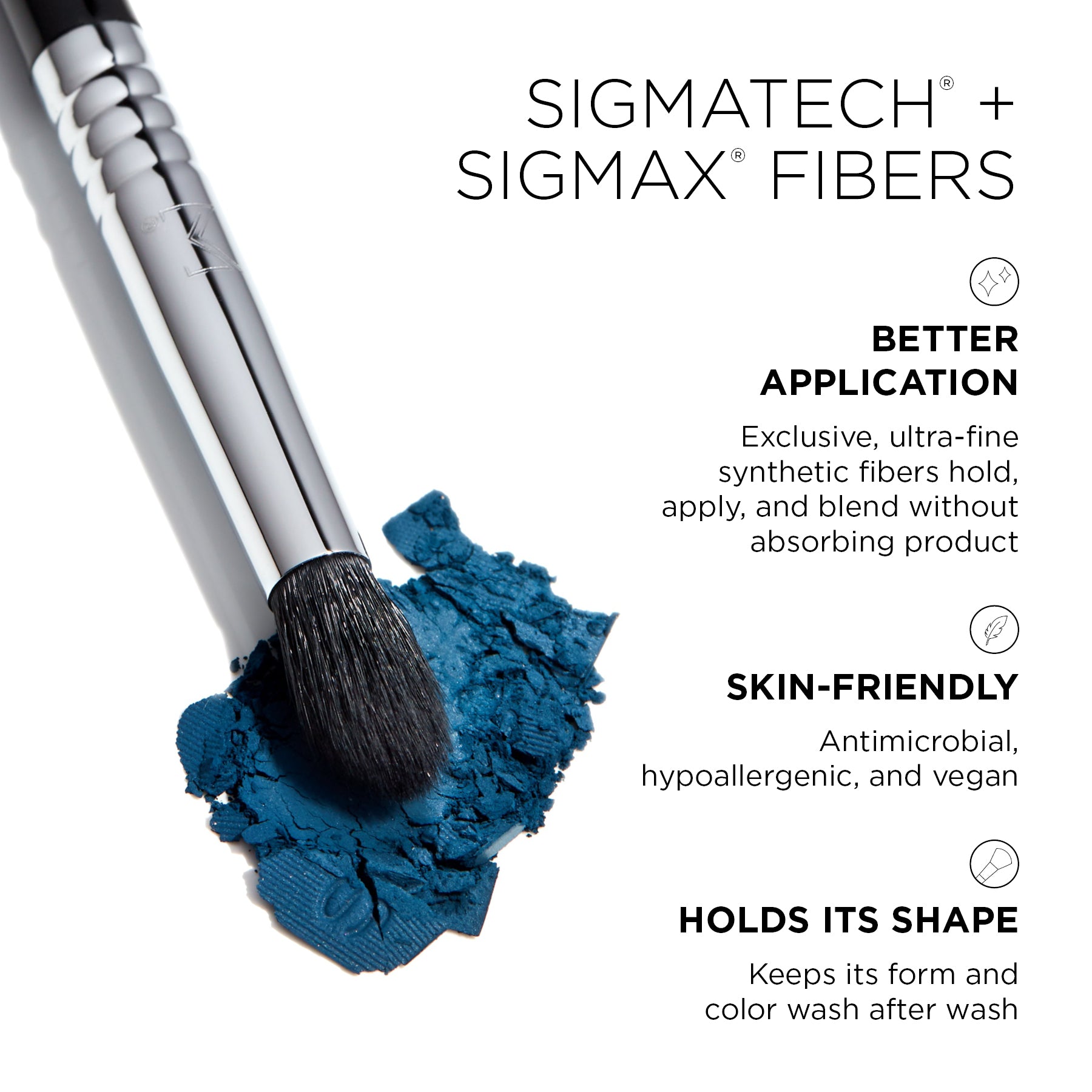Sigma Eye Brushes E45 Small Tapered Blending Brush pinceau estompeur creux paupière