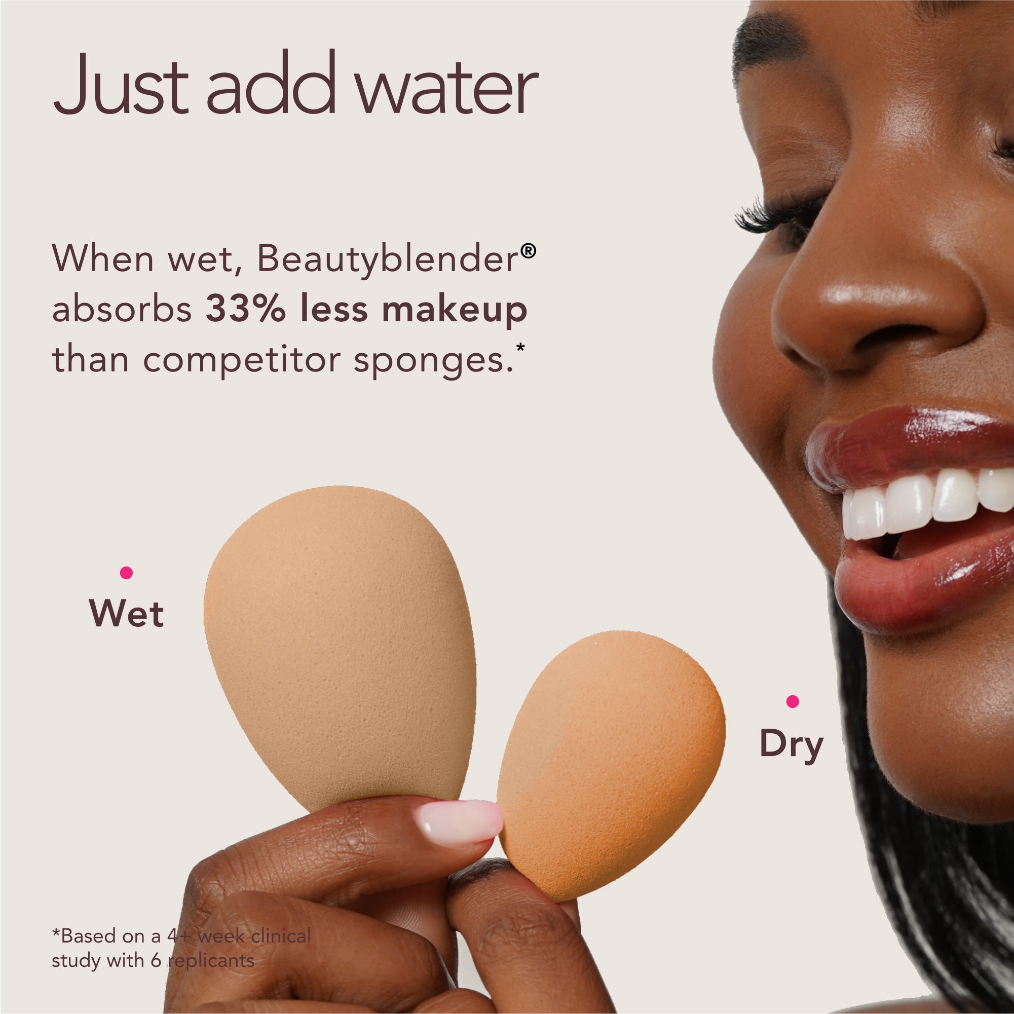 Beautyblender Nude éponge à maquillage réutilisable