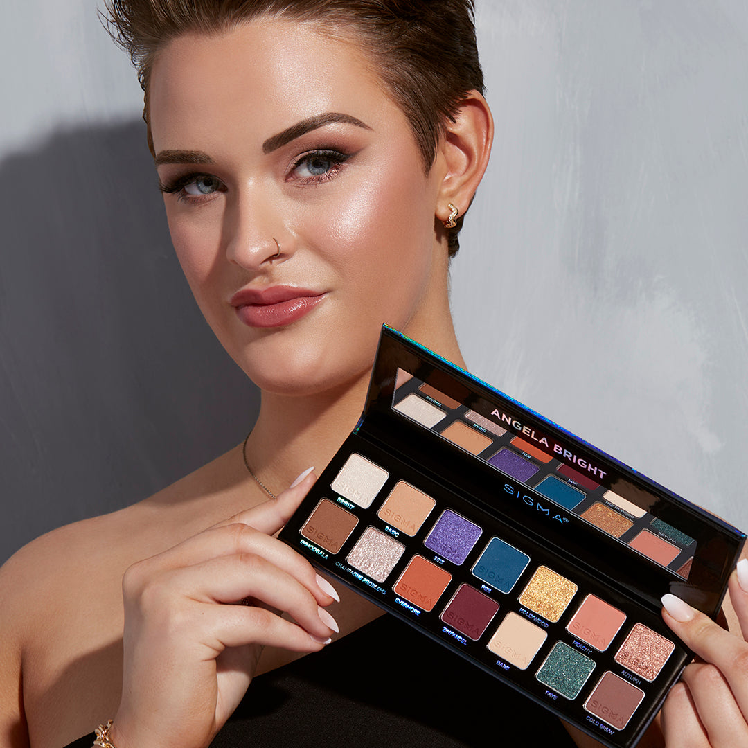 Sigma Eye Makeup x Angela Bright Eyeshadow Palette 14 teintes