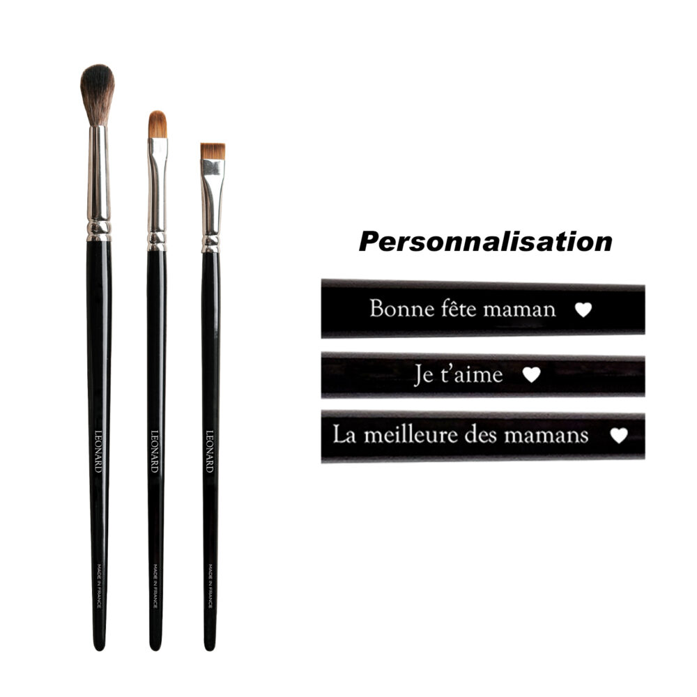 Léonard 1779 Kits fête des mères kit pinceaux yeux 3 pièces
