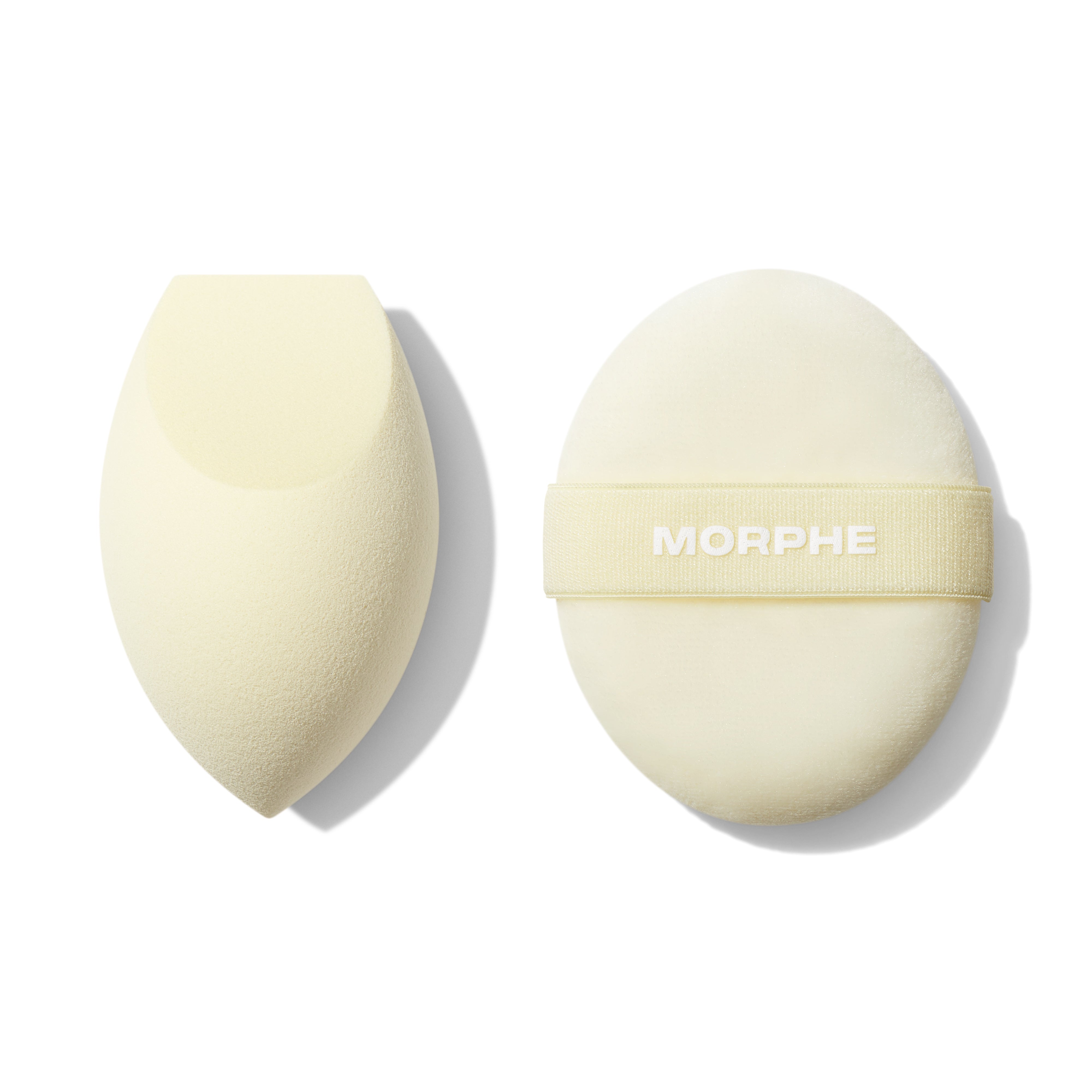 Morphe Brush Sets Buttery Blends Tool Duo set éponge et houppette jaune beurre