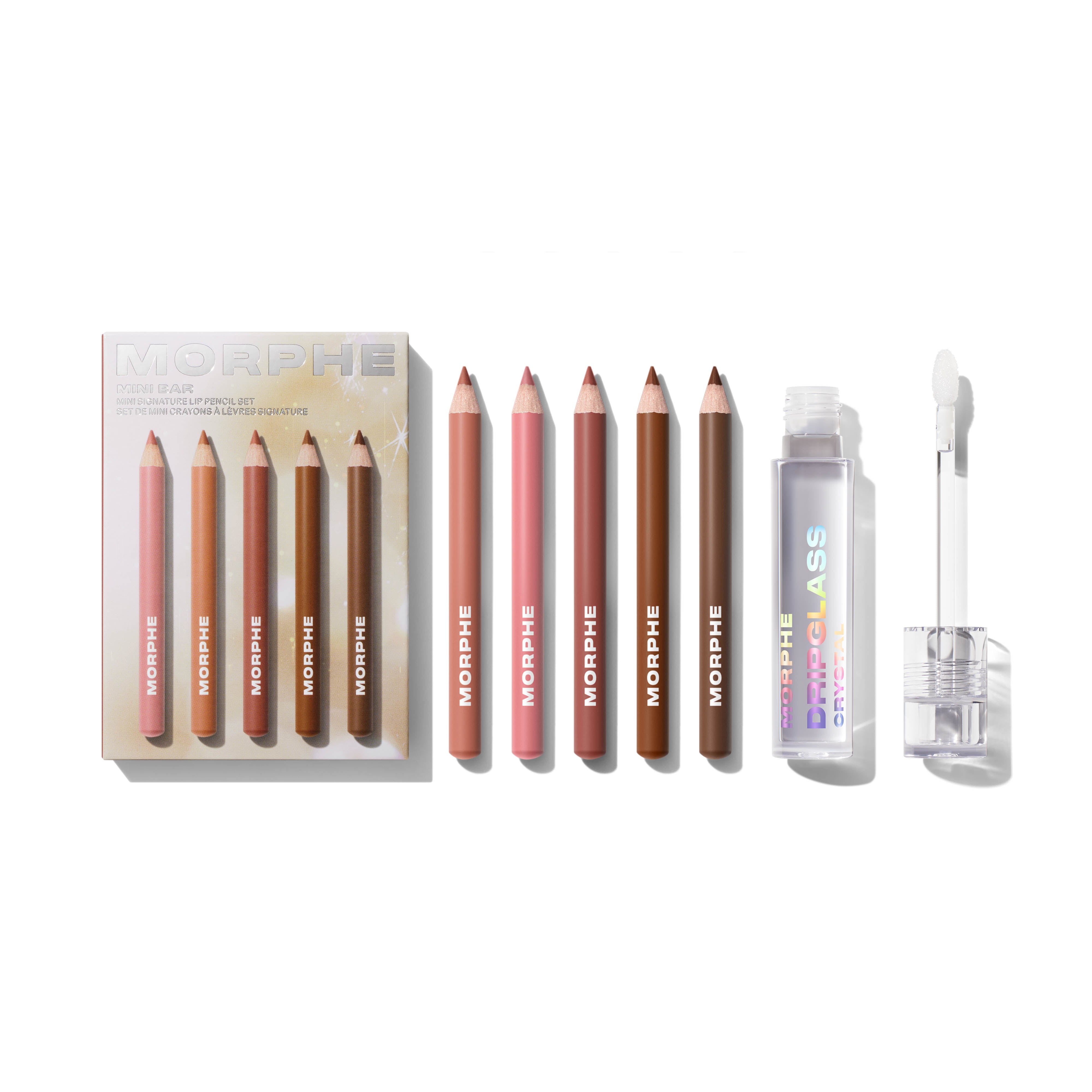 Morphe Bundles Holiday Lip Essentials Bundle coffret lèvres crayons mini et gloss