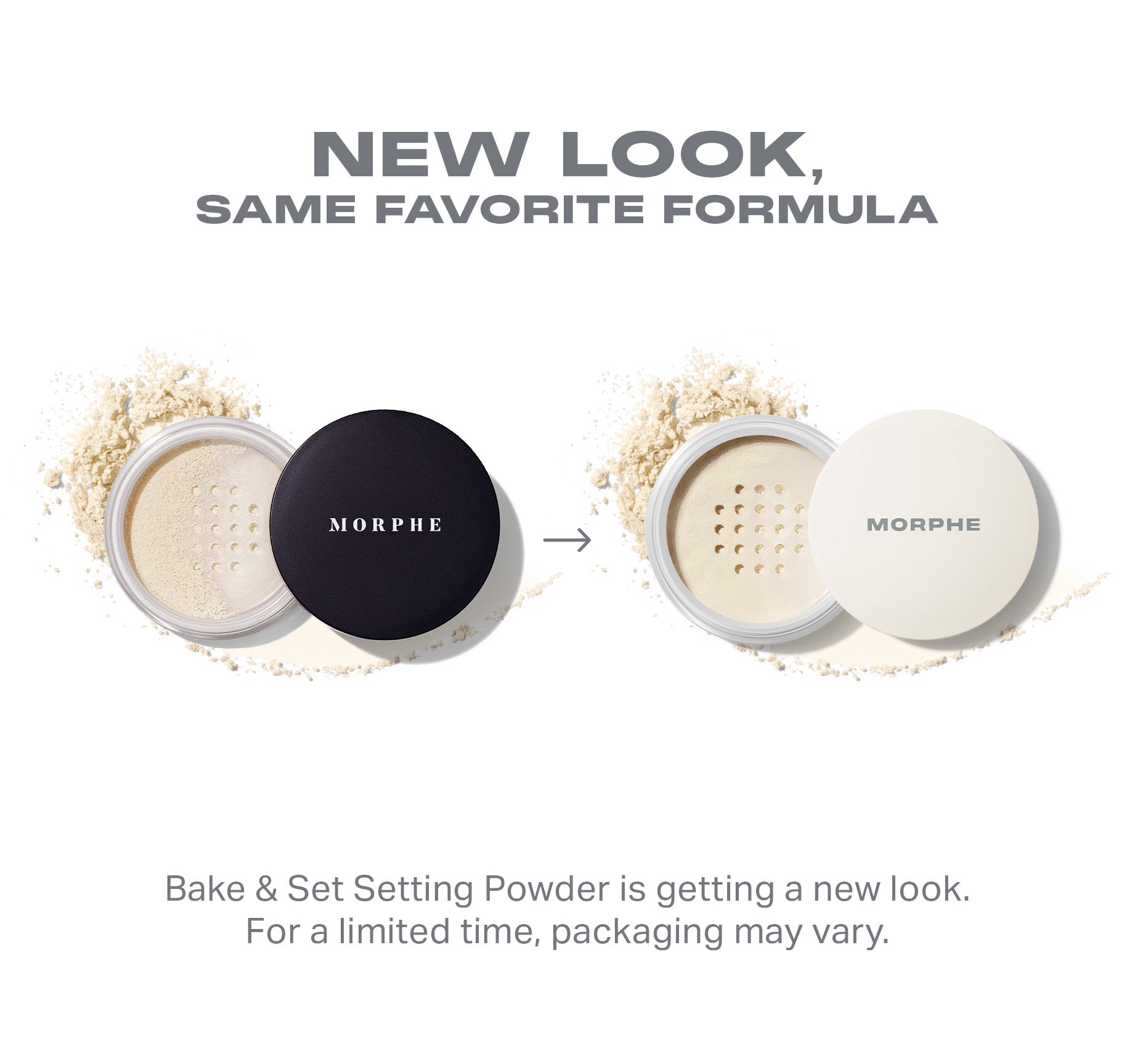 Morphe Prep & Set Mini Bake & Set Setting Powder poudre libre Translucent Mini