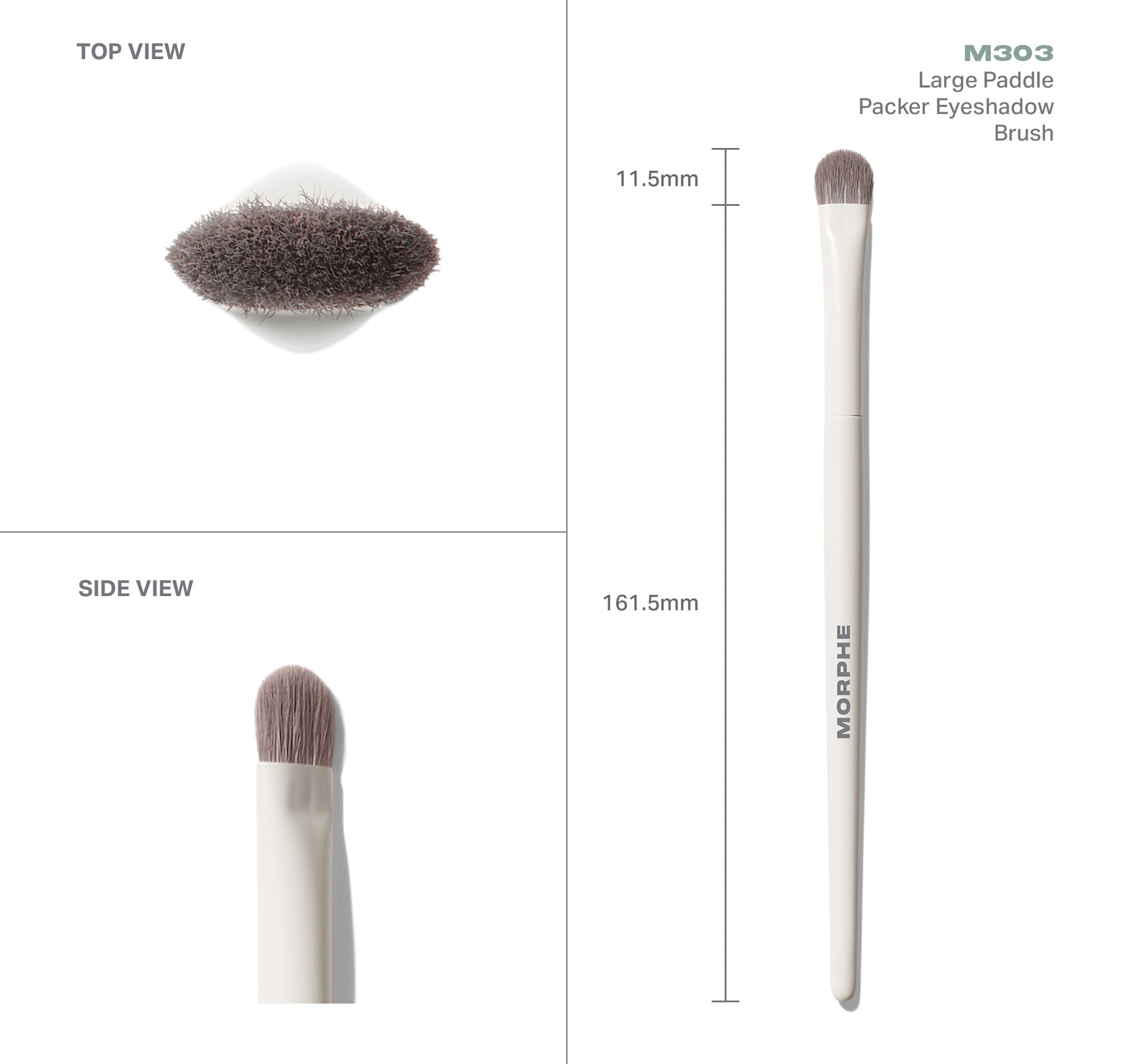 Morphe Eye Brushes M303 Large Paddle Packer pinceau plat paupières