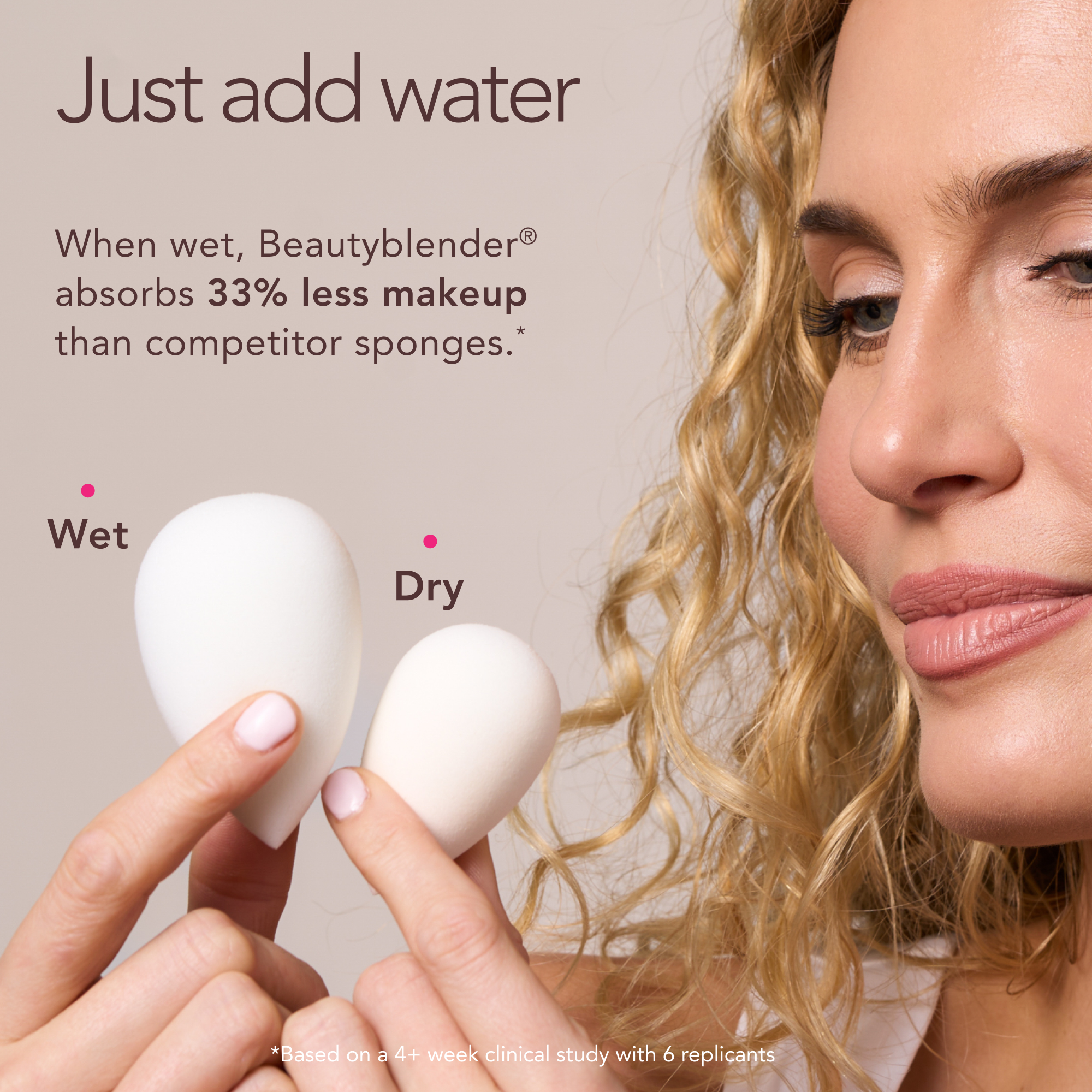 Beautyblender Bio Pure éponge à maquillage 60 % végétale
