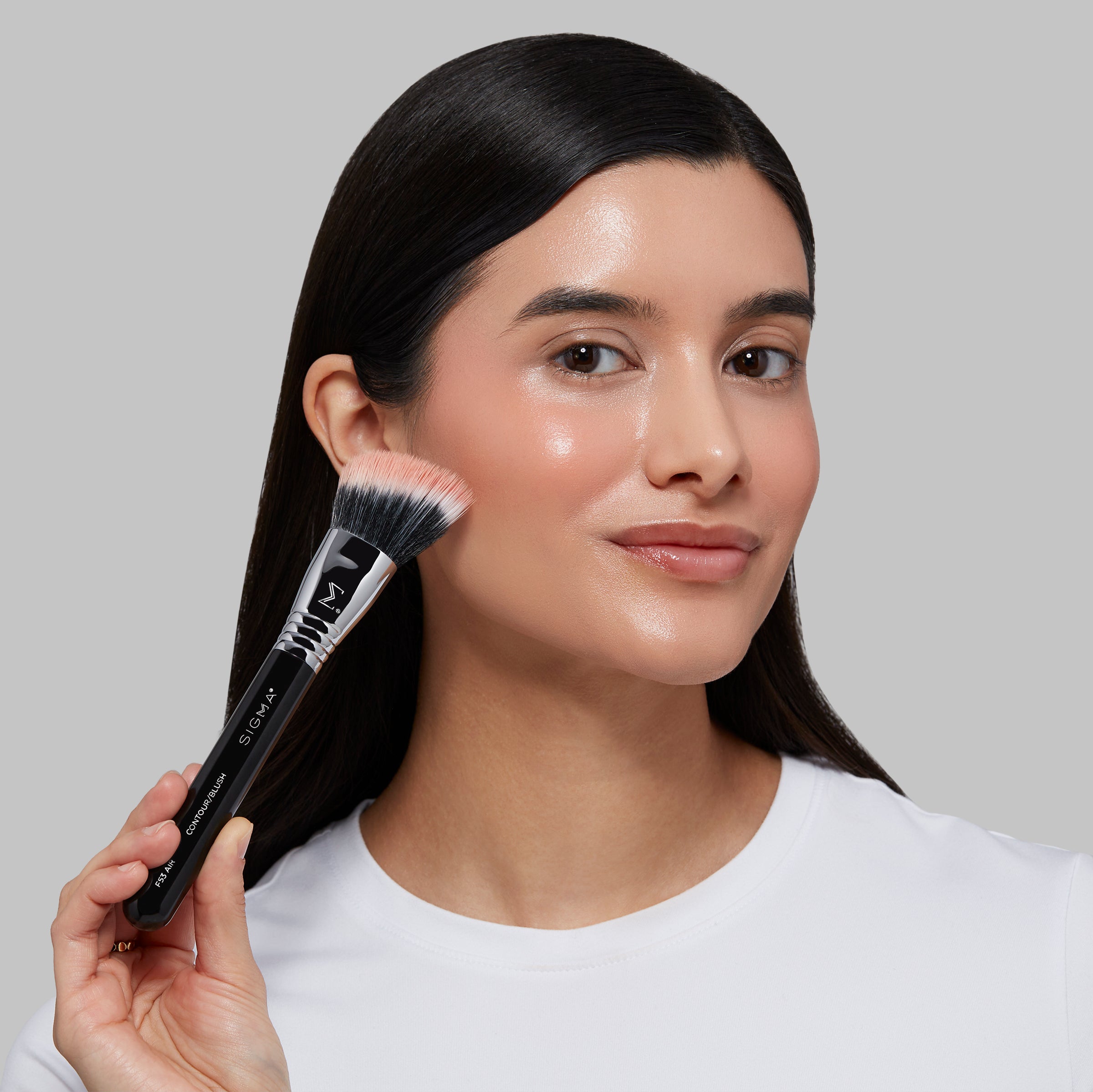 Sigma Face Brushes F53 Air Contour/Blush™ Brush pinceau blush duo fibre